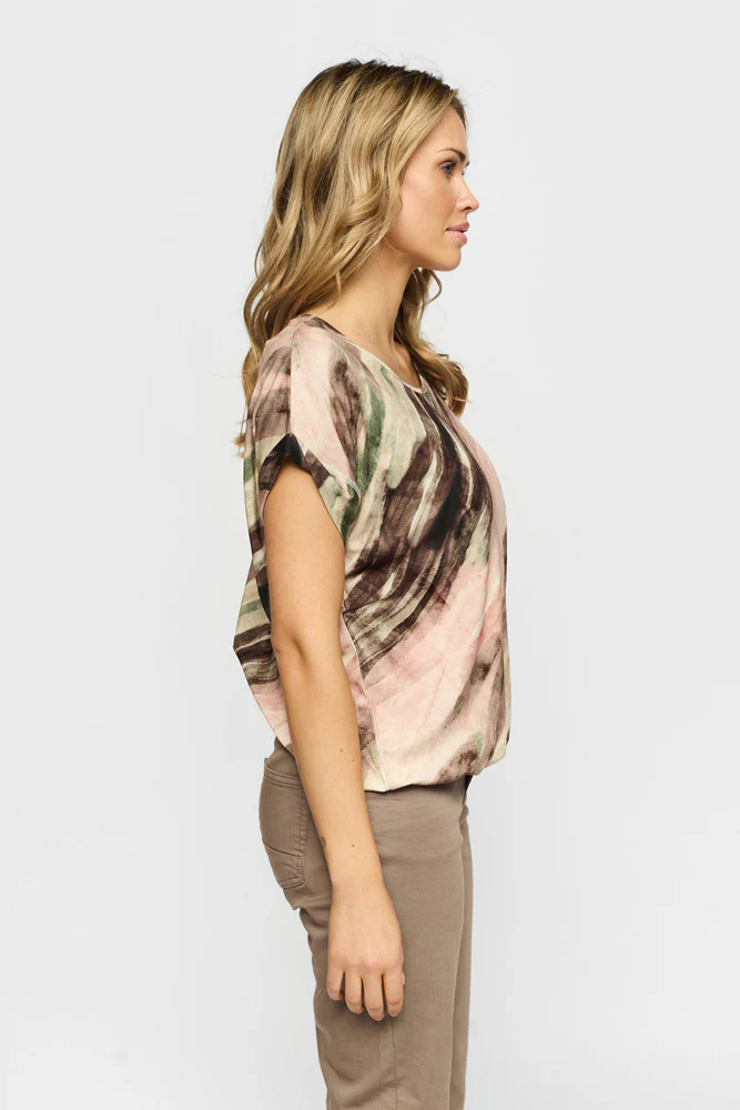 OTEA - Kortærmet bluse med print - Image 2
