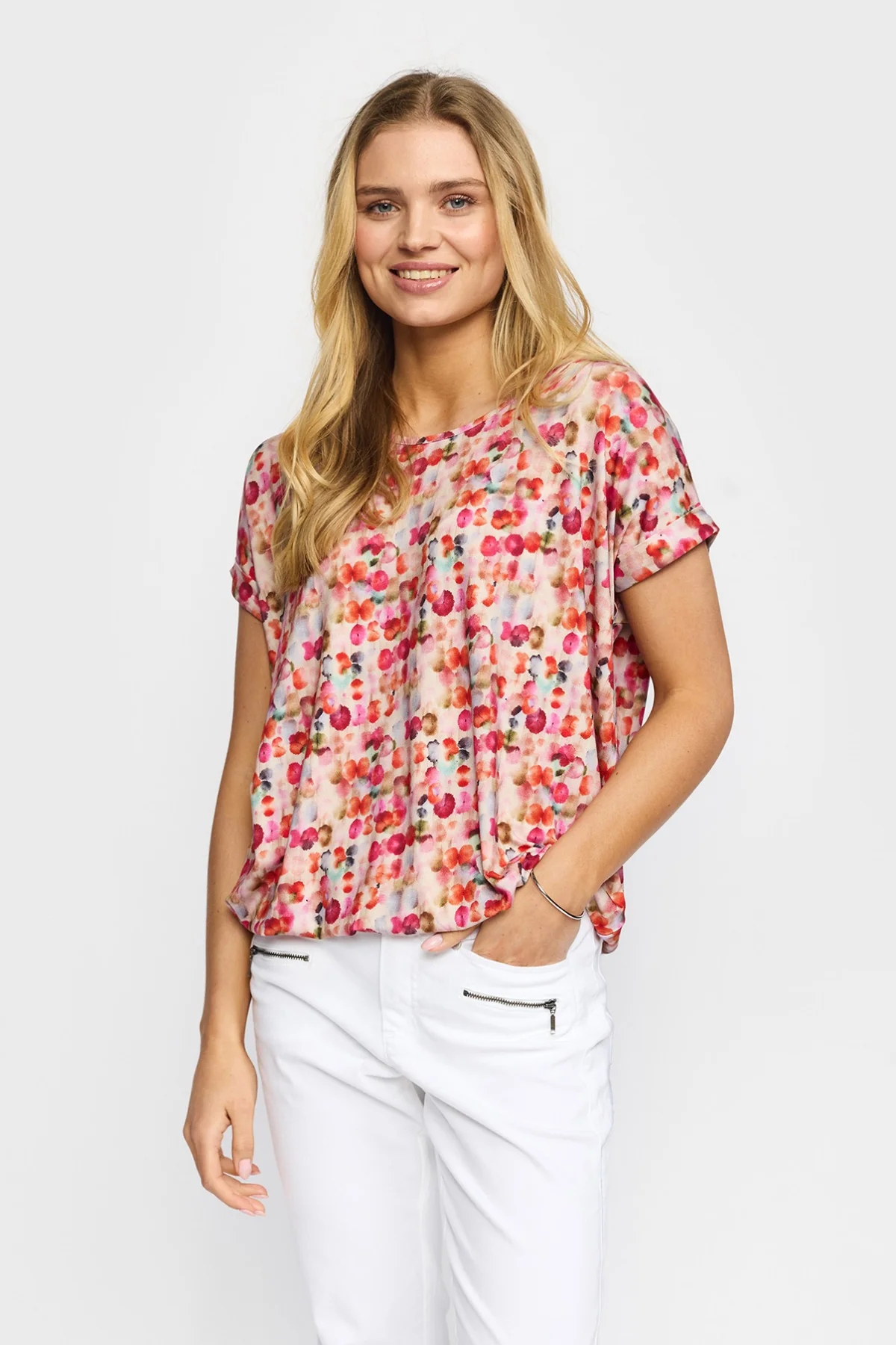 OTEA - Kortærmet bluse med print - Image 5