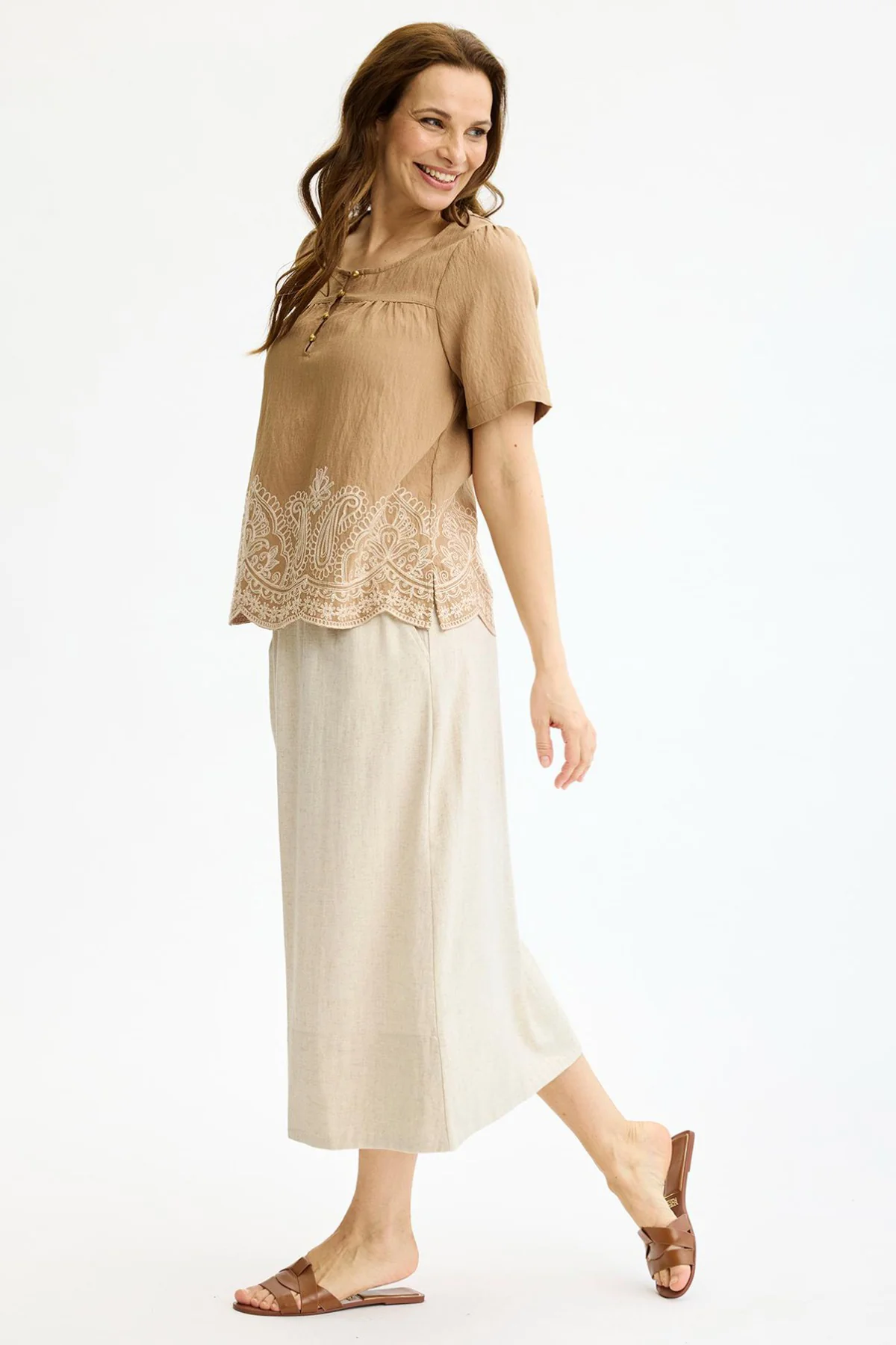 Agnes - Bluse med bølgekant - Image 2