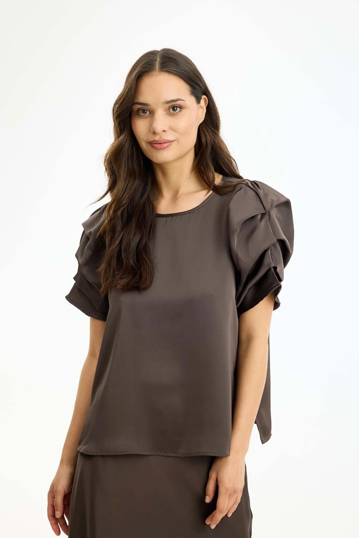 Alexandra - Bluse med fine ærmer