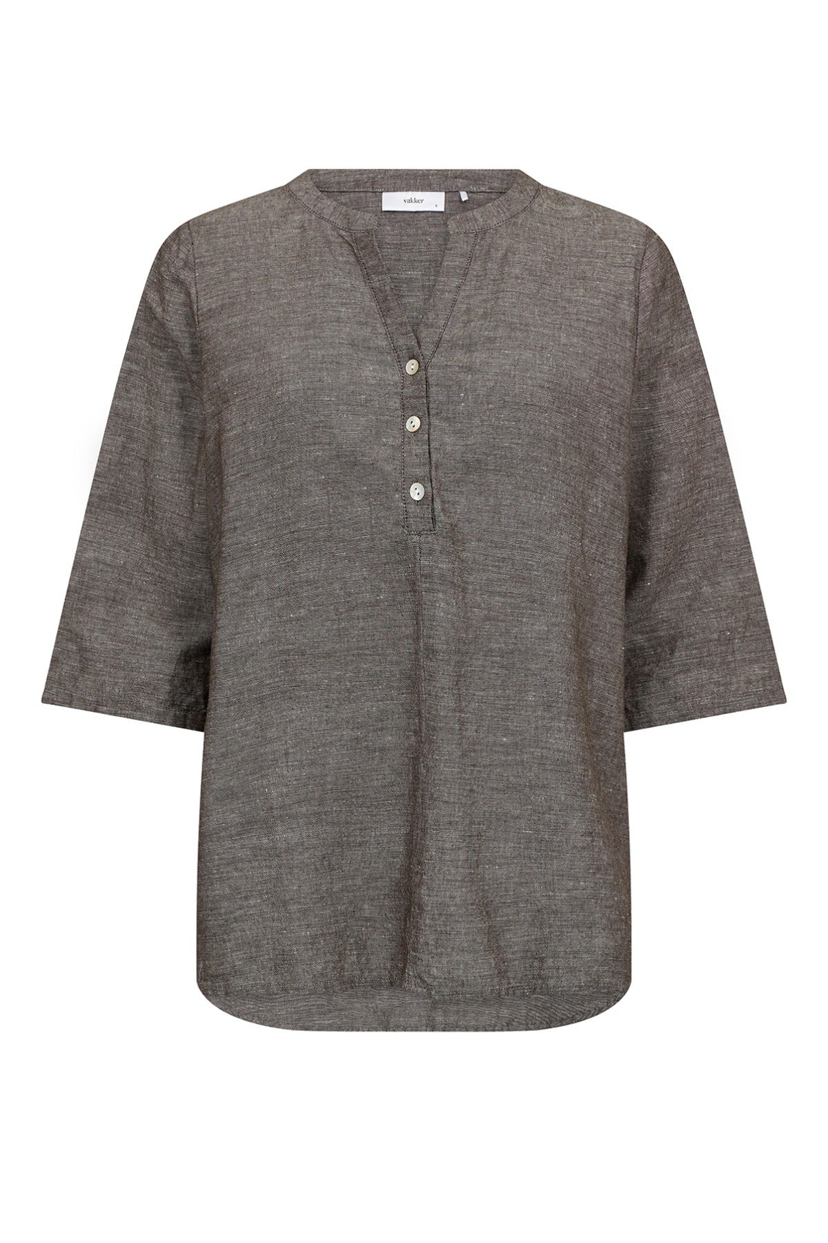 Alora - Hørbluse med trekvartærmer - Image 5