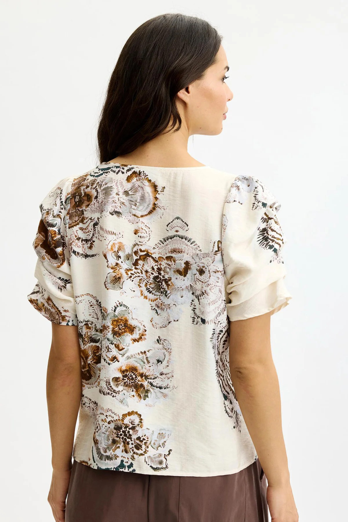 Amelia - Kortærmet bluse med print - Image 2