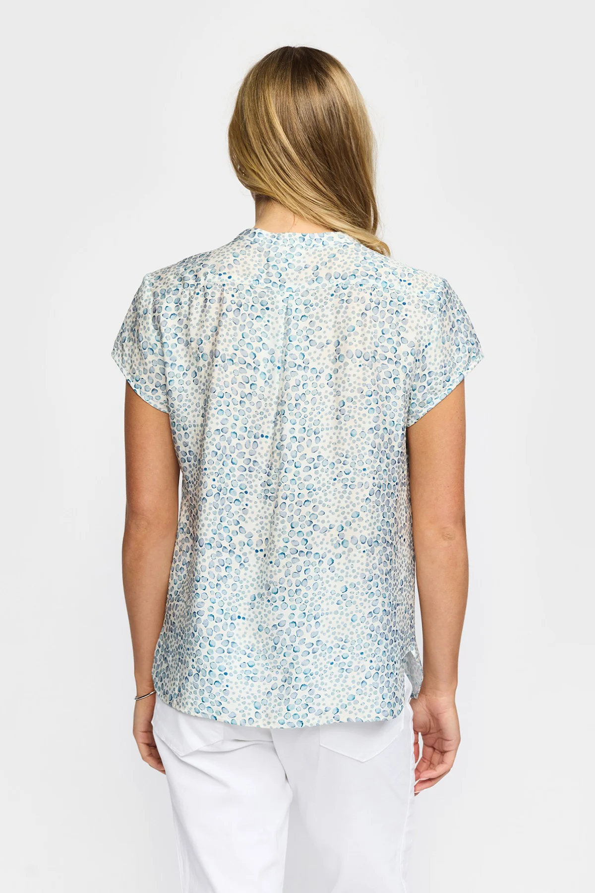 BERTA - Kortærmet bluse med print - Image 3