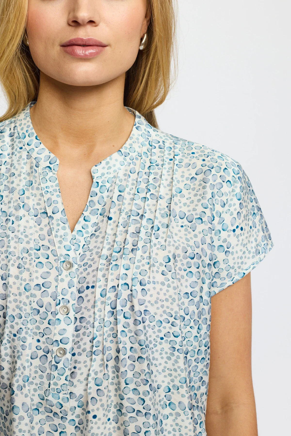 BERTA - Kortærmet bluse med print - Image 4