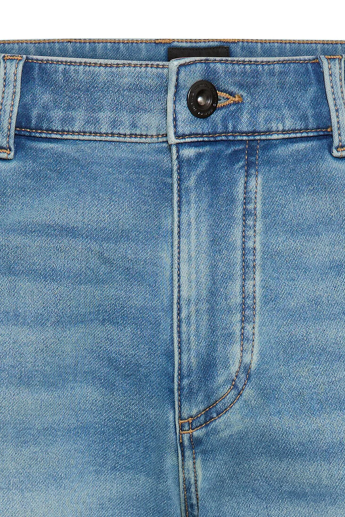 Denim shorts med opsmøg - Image 3