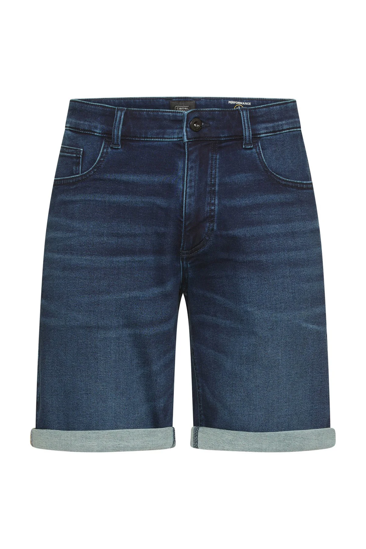 Denim shorts med opsmøg - Image 5