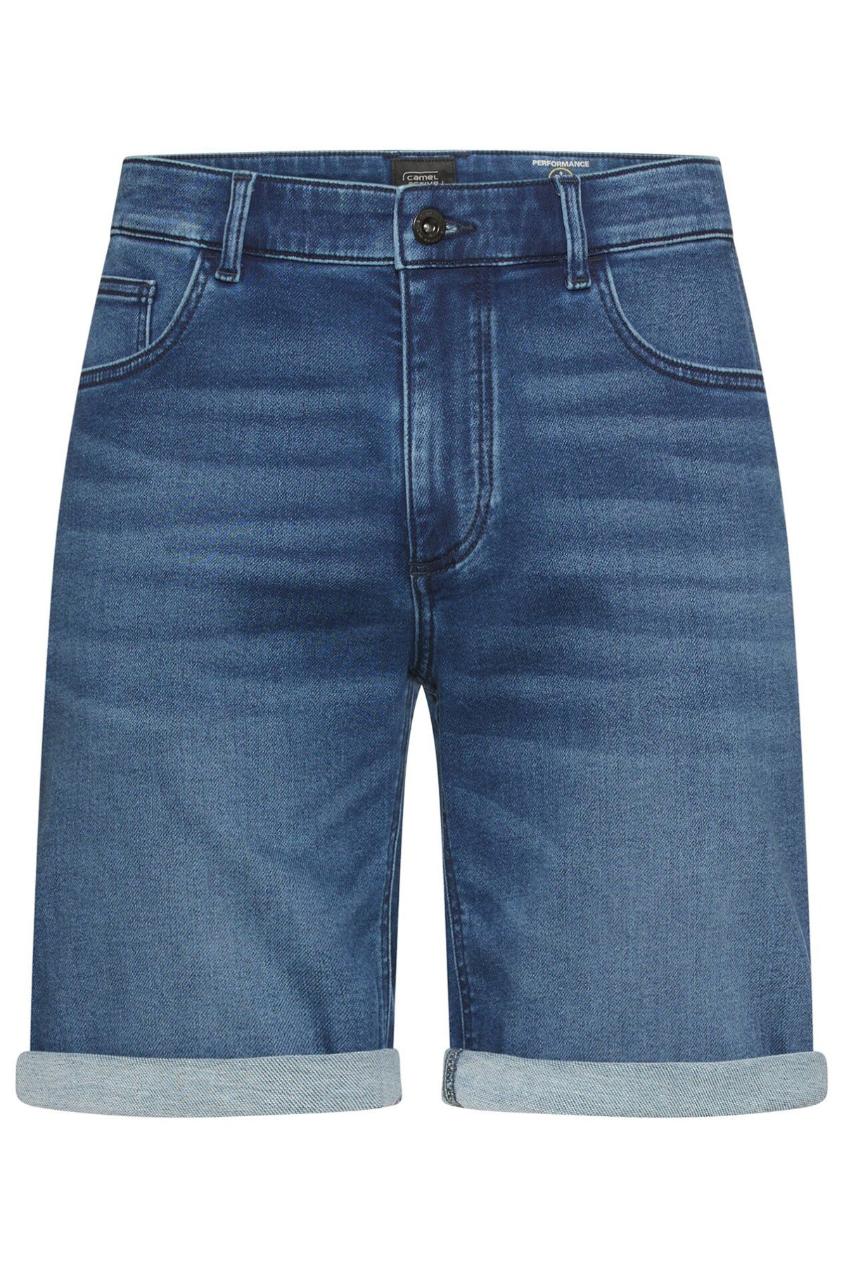 Denim shorts med opsmøg - Image 9