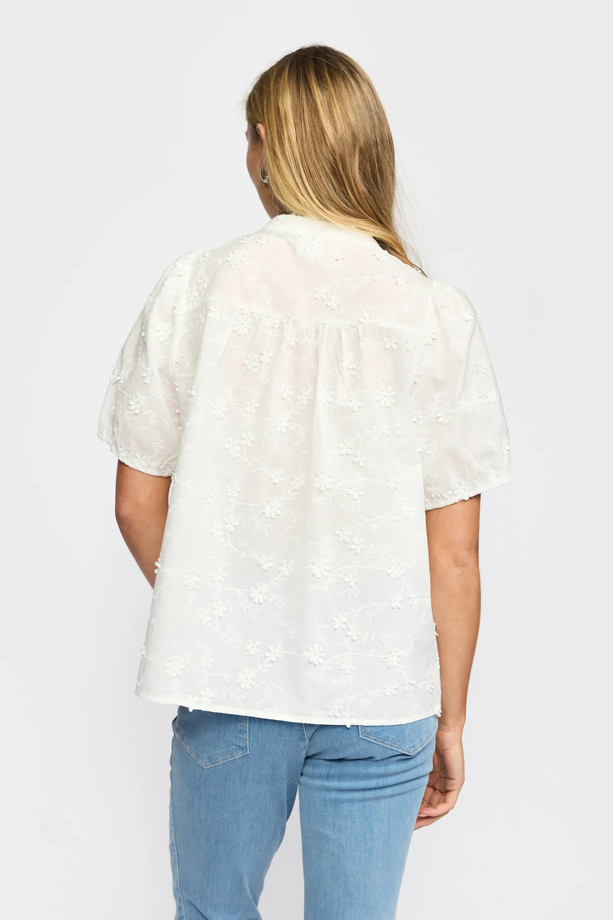 CANA - Kortærmet bluse med knapper - Image 3