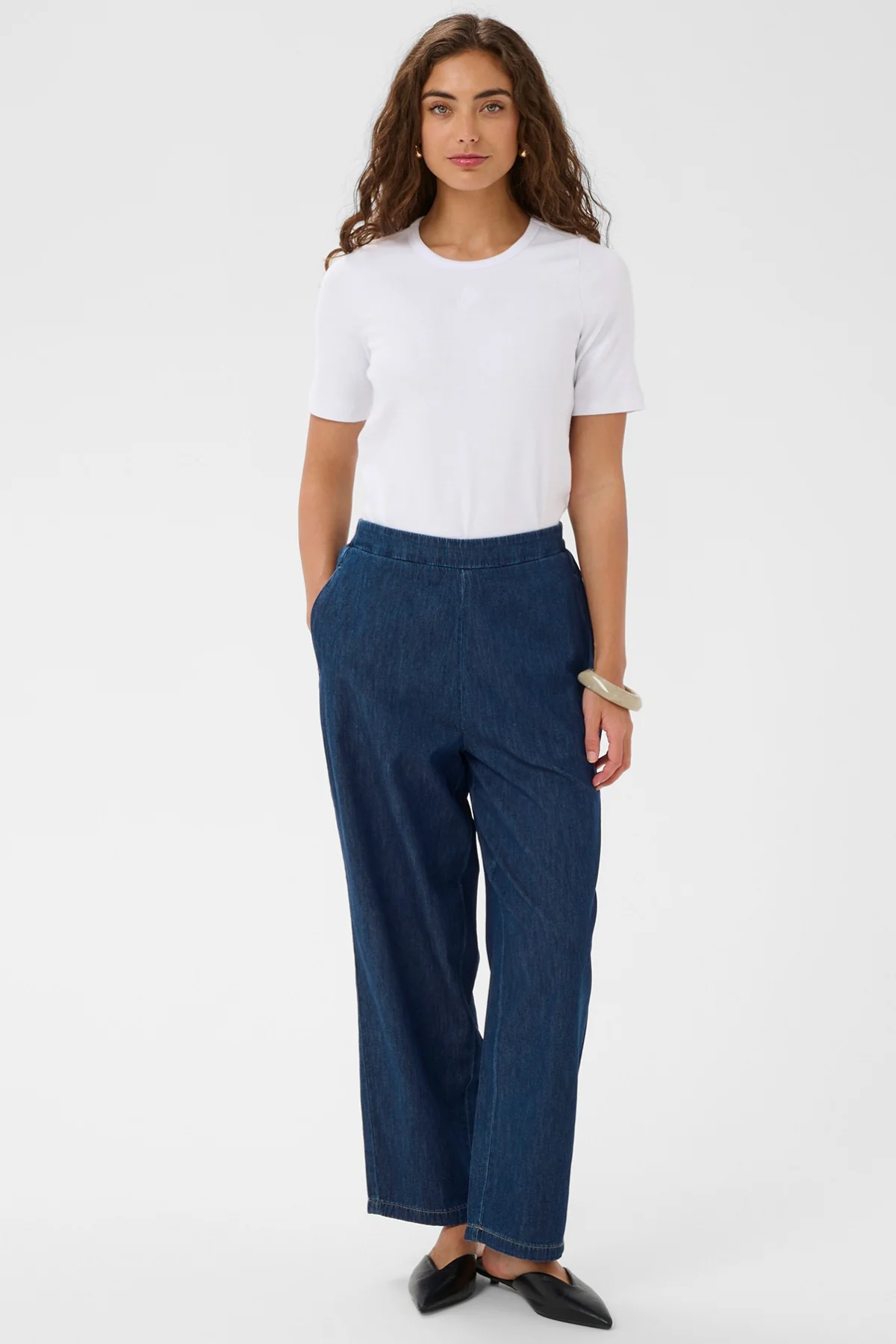 CUlava Arpa - Denim bukser med elastisk talje - Image 2
