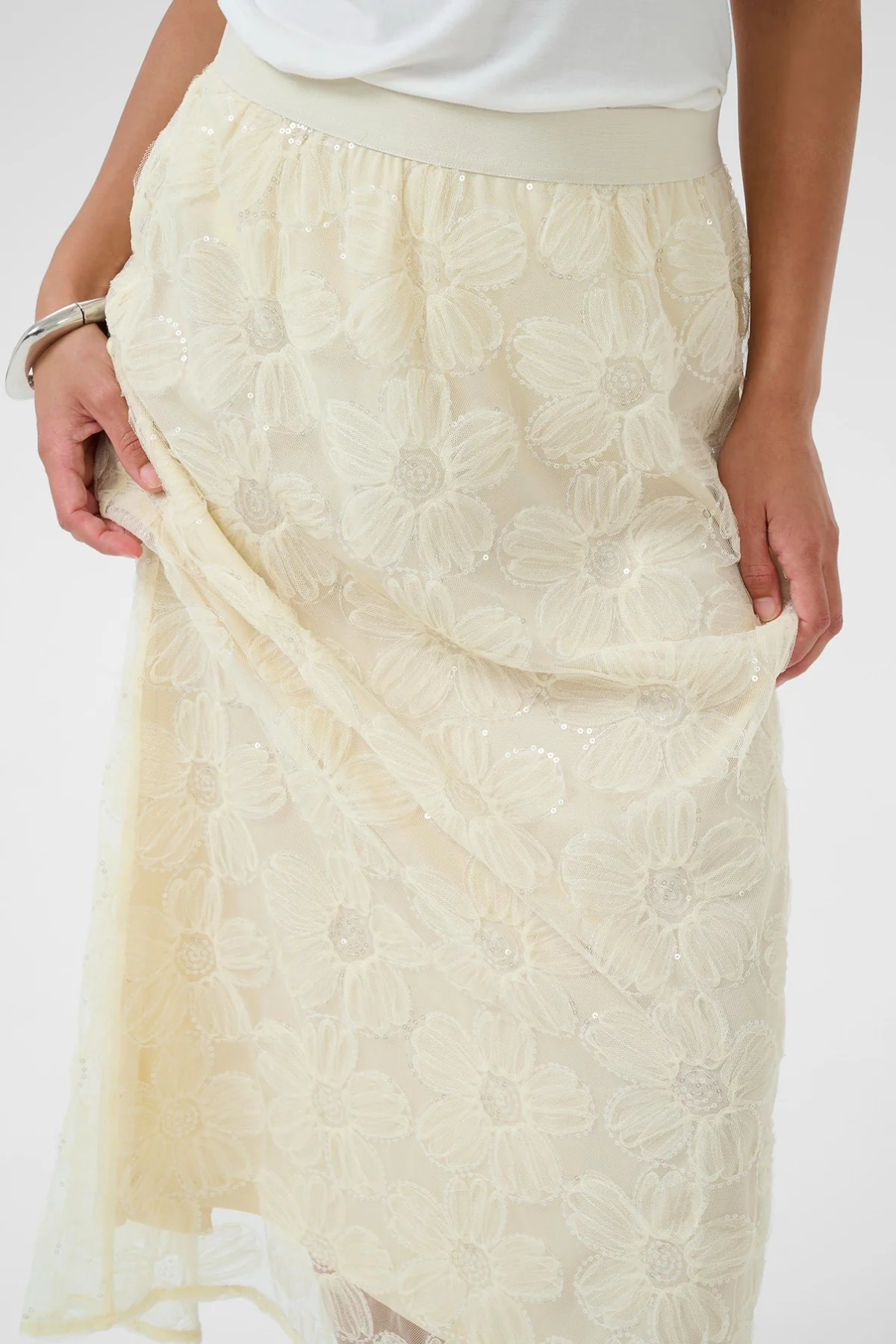 CUmera - Lang blonde blomster nederdel - Image 6