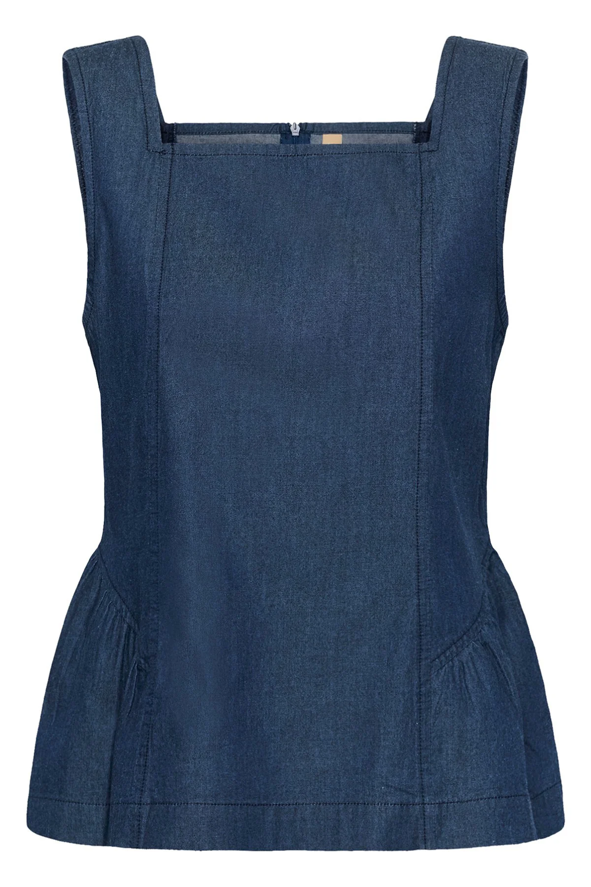 CUmone Michelle - Denim top med peplum - Image 2