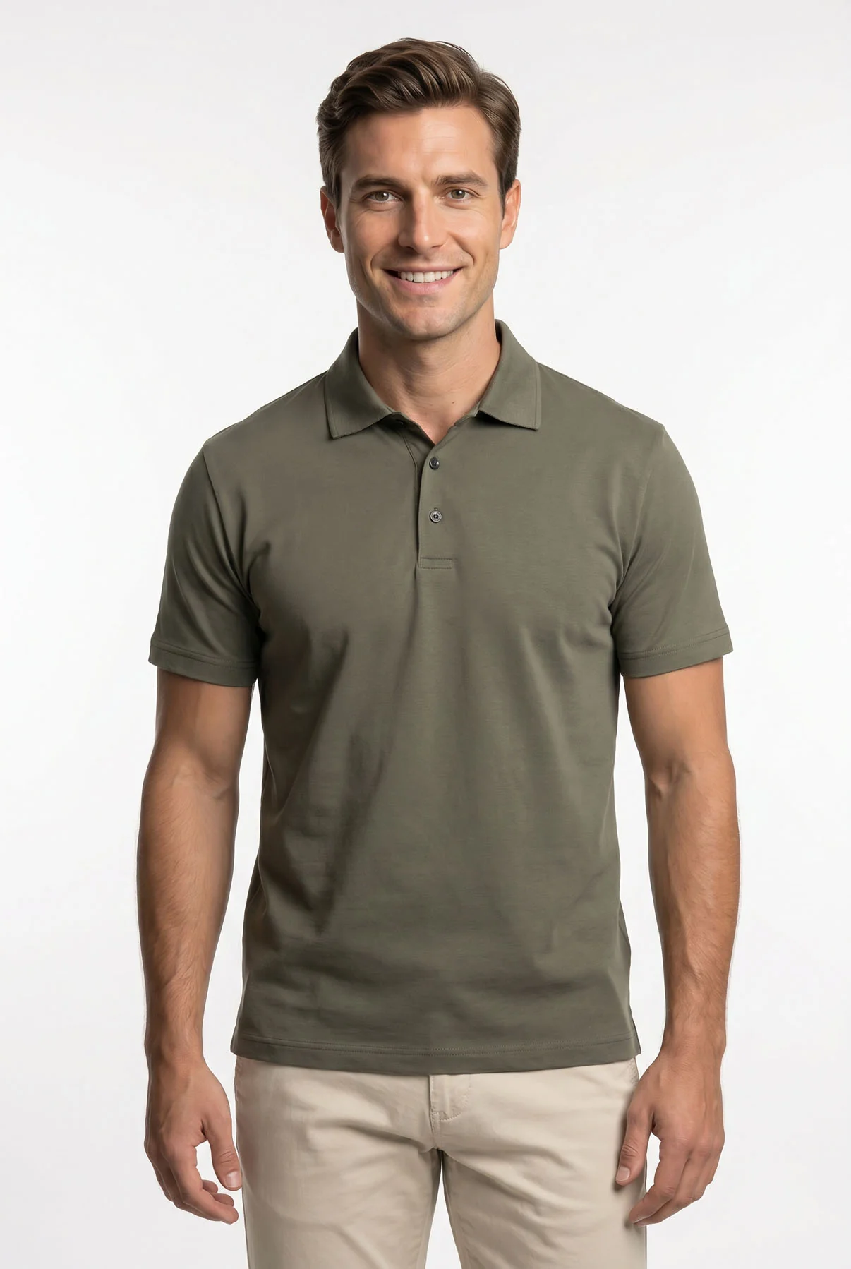 Degn - Kortærmet polo t-shirt med stræk - Image 5