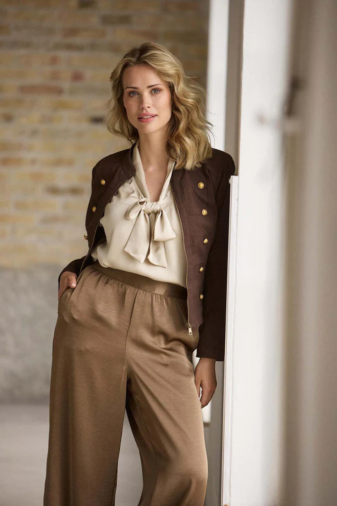 Faye - Elegante bukser med vide - Image 5