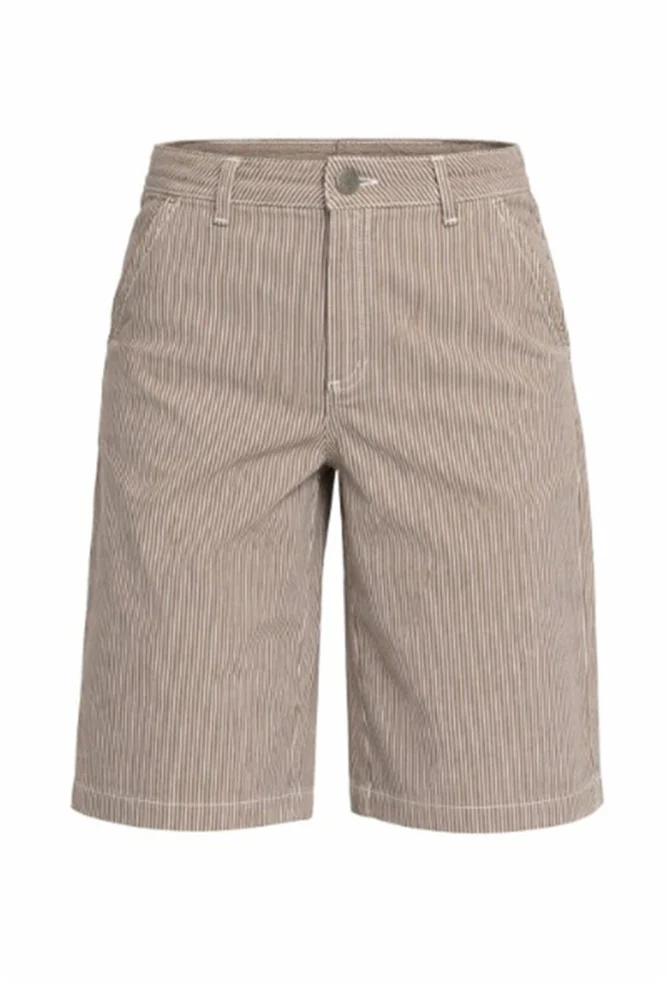 FIONA - Løse bermudashorts med stribet mønster - Image 5