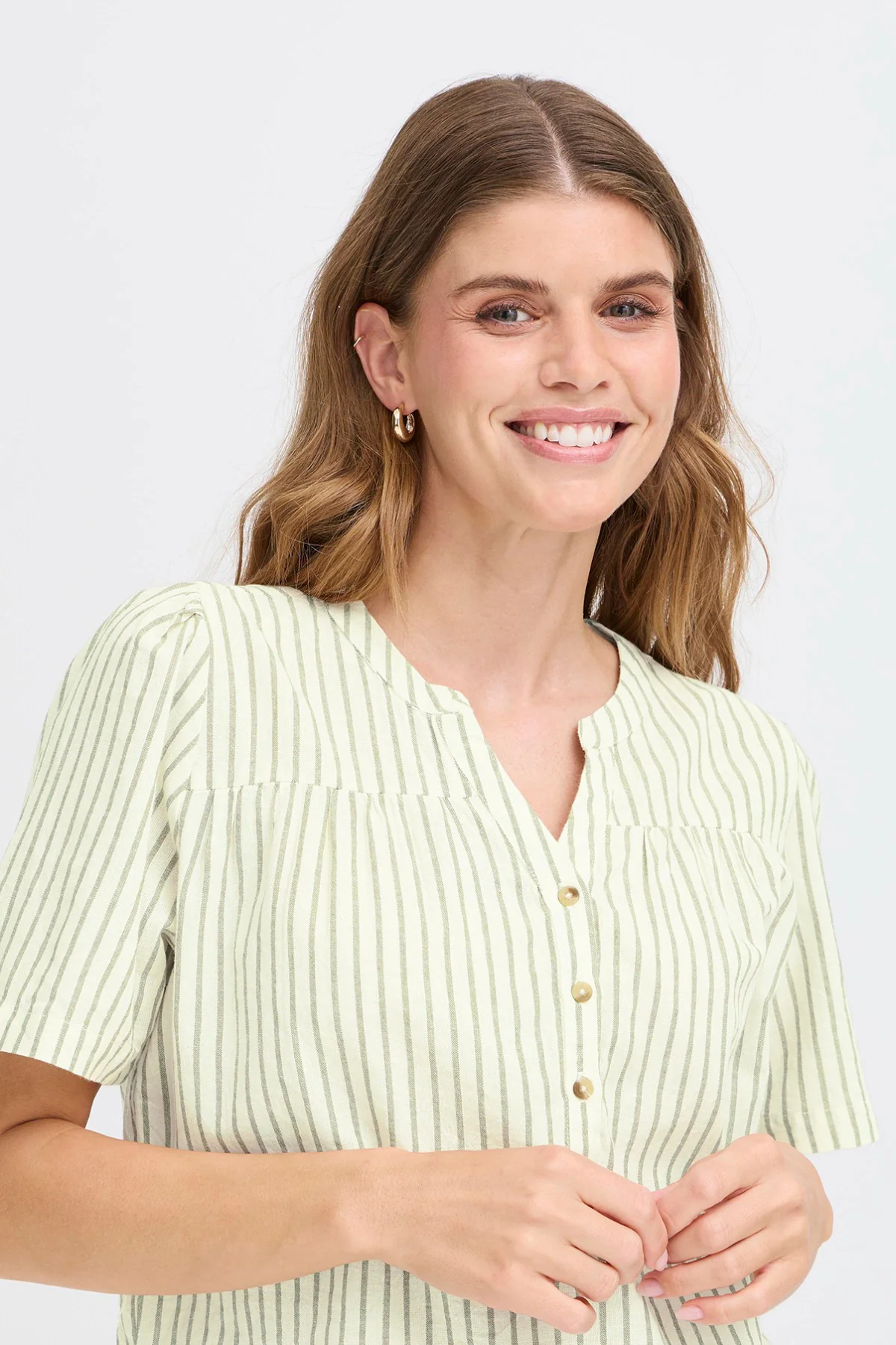 FRBONNIE BL 3 - Kortærmet bluse med v-udskæring - Image 10