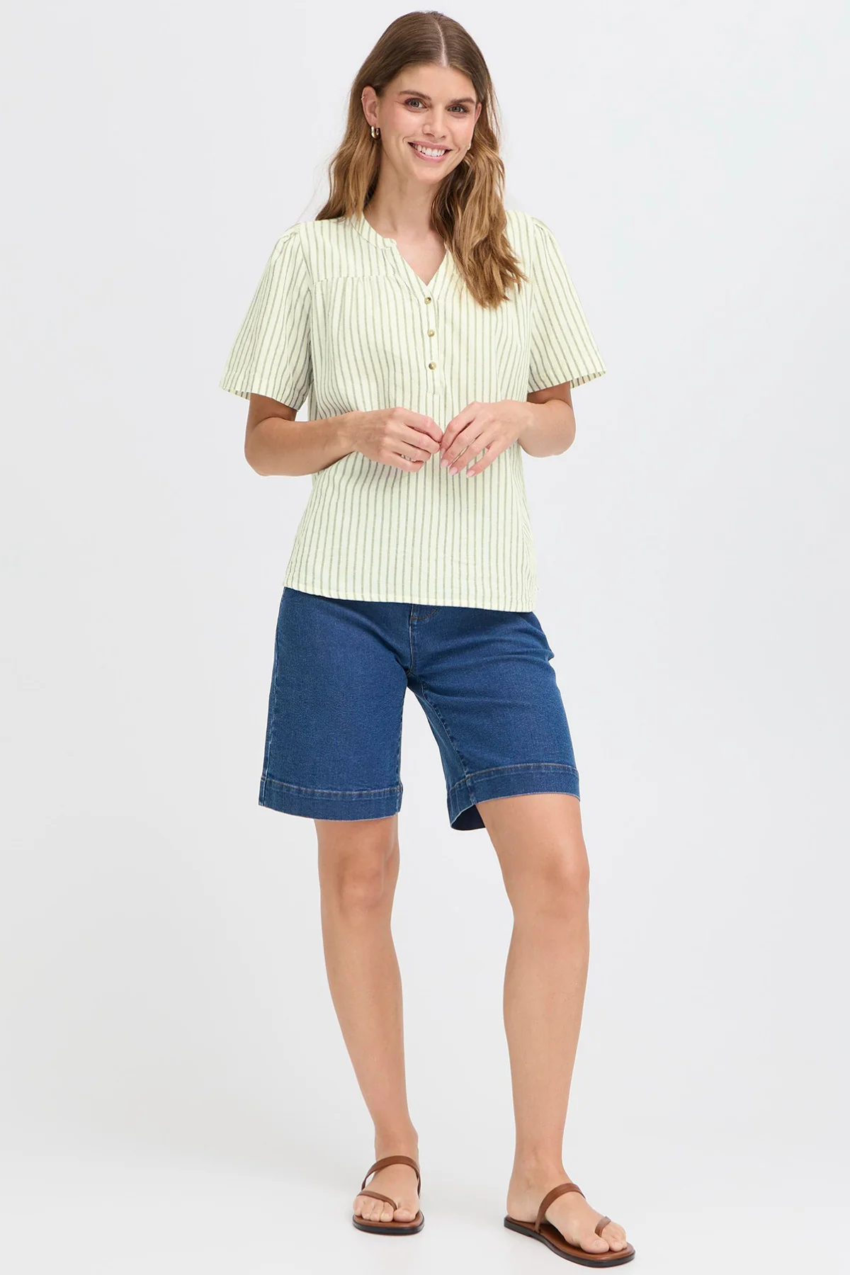 FRBONNIE BL 3 - Kortærmet bluse med v-udskæring - Image 8