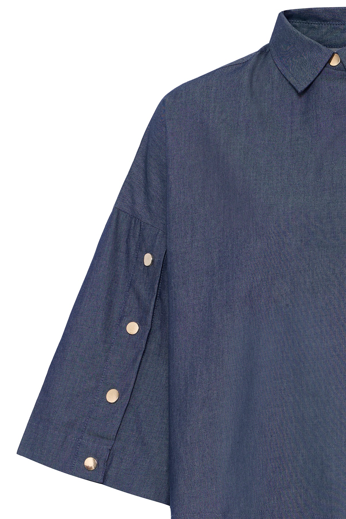 FRFIRANA SH 1 - Skjortebluse med trekvartærmer i denimlook - Image 4