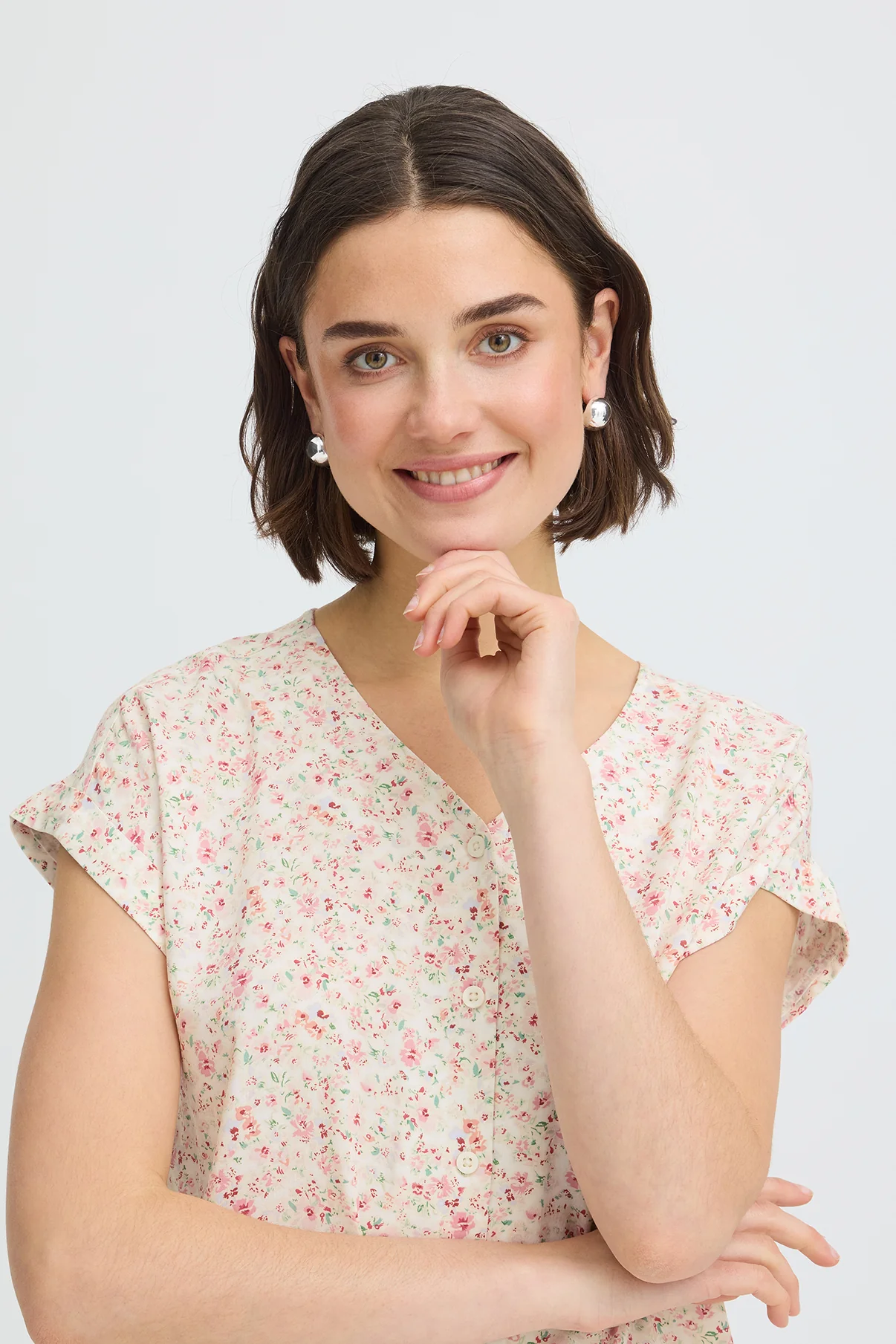 FRHEAT BL 3 - Kortærmet skjortebluse med print - Image 12