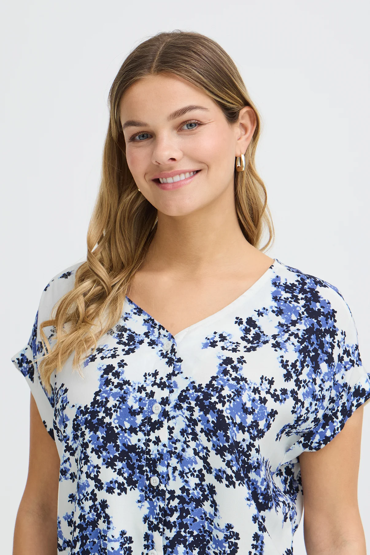 FRHEAT BL 3 - Kortærmet skjortebluse med print - Image 4