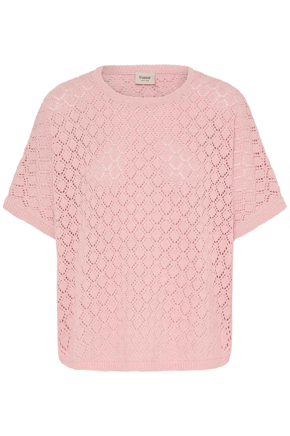 FRSINJA - Kortærmet strikbluse med mønster - Image 2