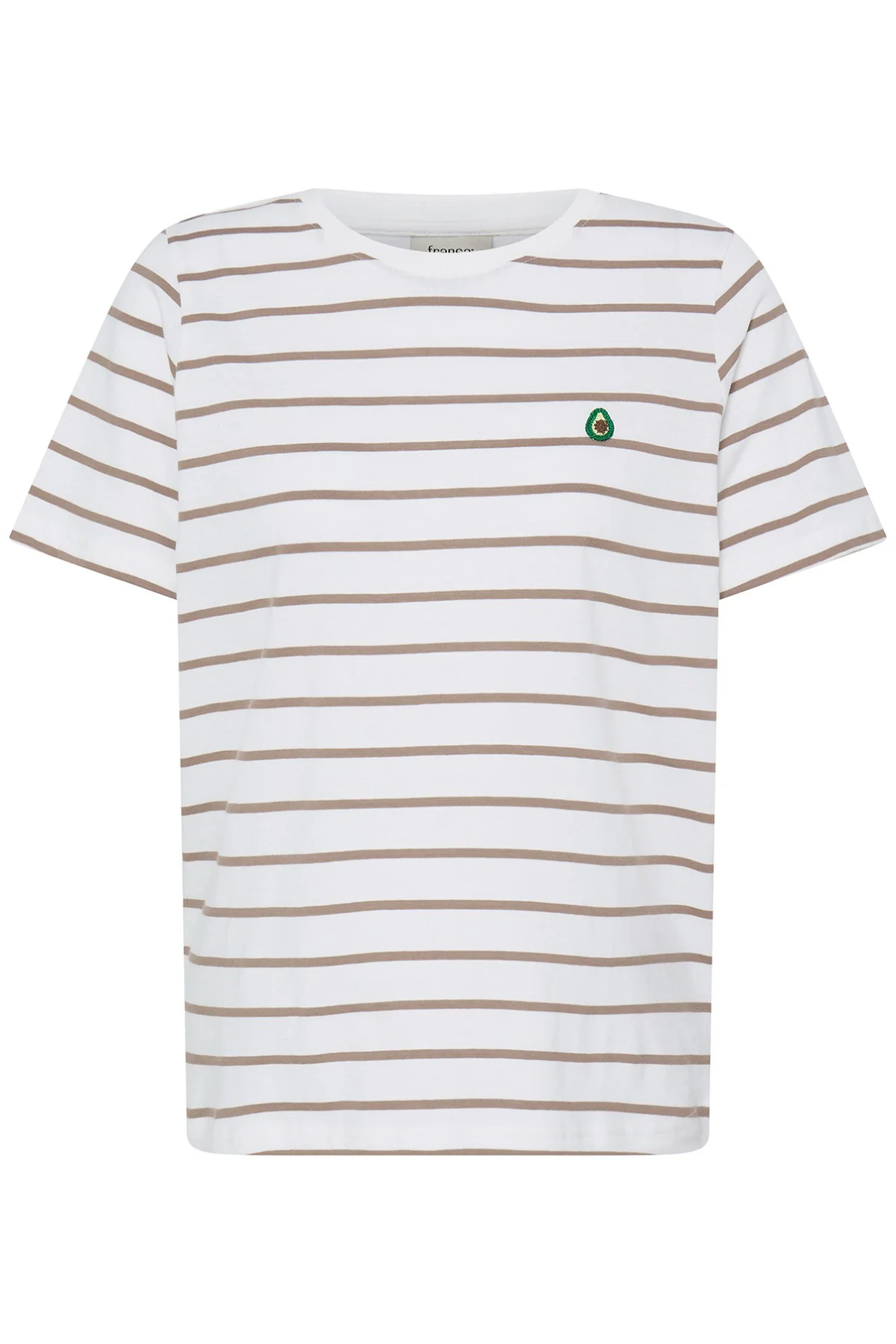 FRTIANA - Stribet t-shirt med broderet detalje