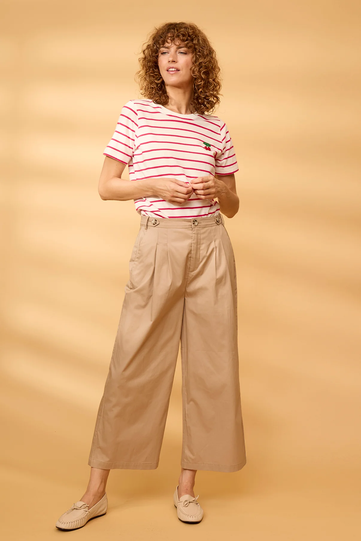 FRTIANA - Stribet t-shirt med broderet detalje - Image 14