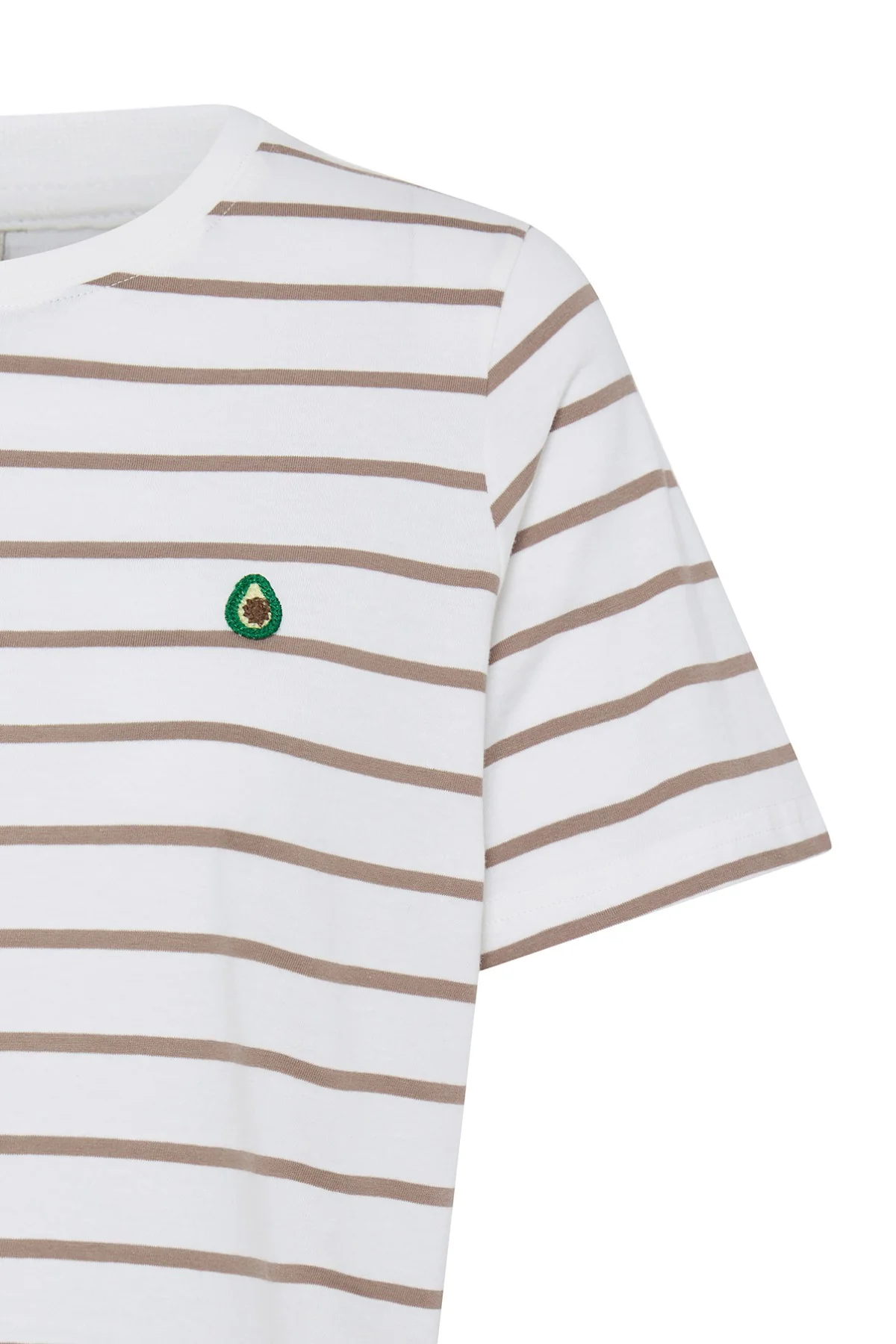 FRTIANA - Stribet t-shirt med broderet detalje - Image 3