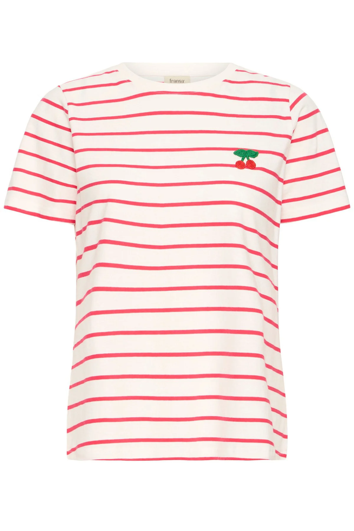 FRTIANA - Stribet t-shirt med broderet detalje - Image 9