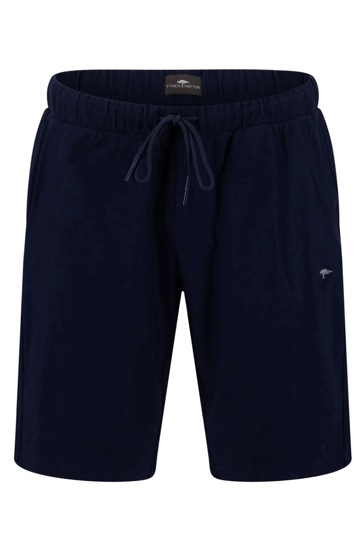 Struktureret jersey bermudashorts med snøre