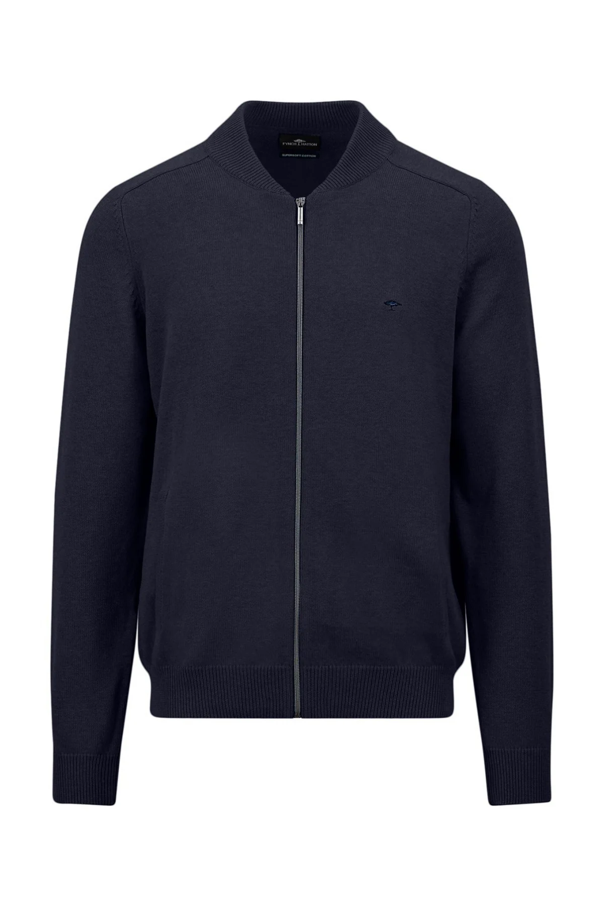 College cardigan med lynlås