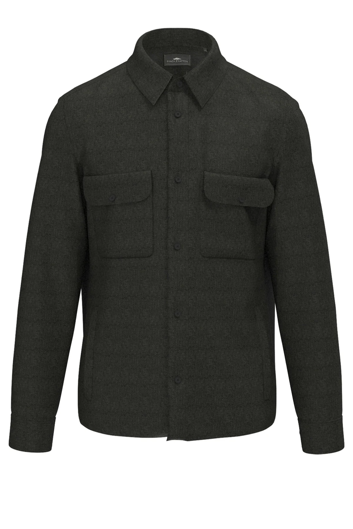 Overshirt i hør med brystlommer