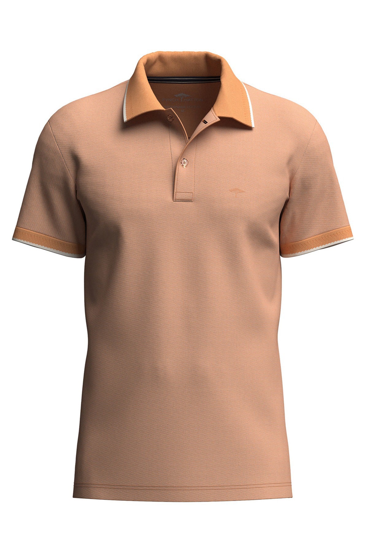 Polo T-shirt med struktur og kontrastdetaljer - Image 3
