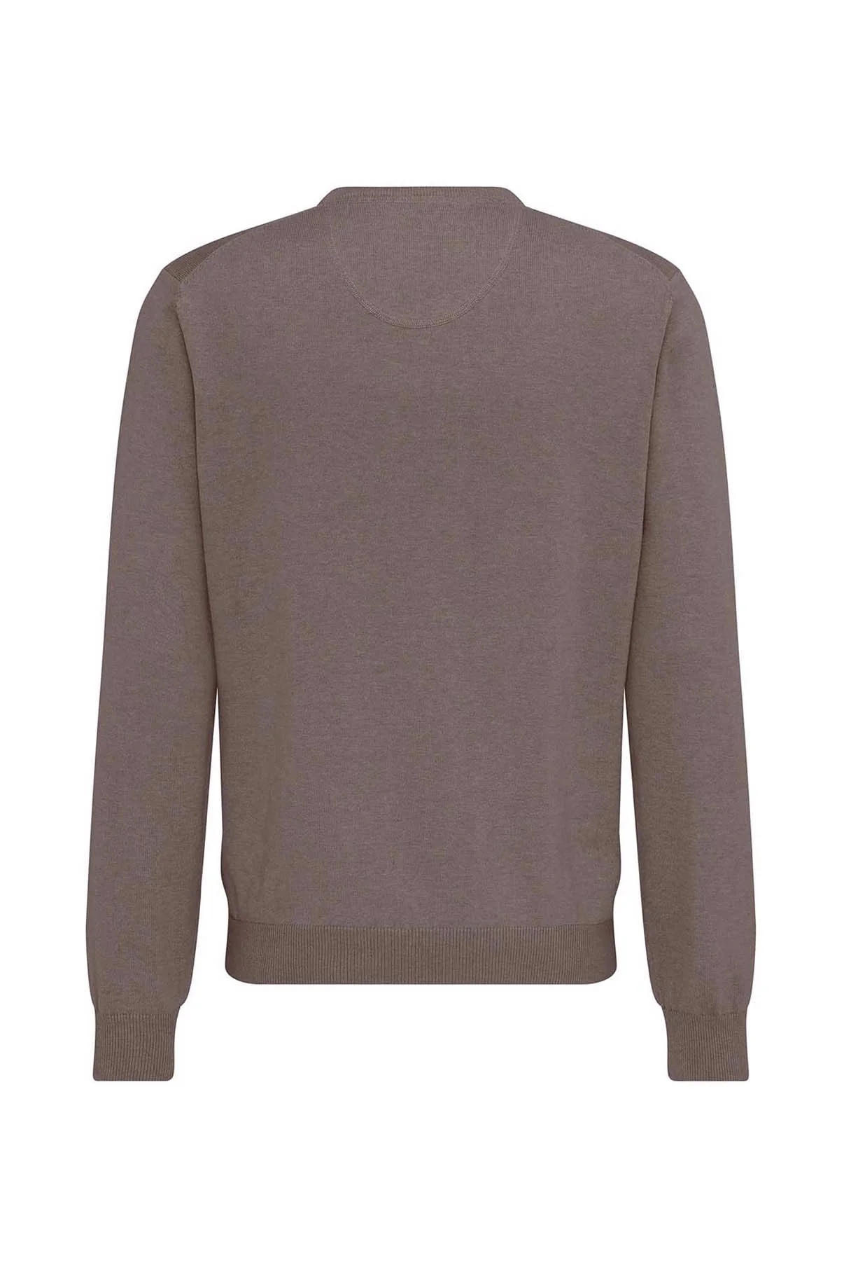 Pullover med V-hals og ribkant - Image 12