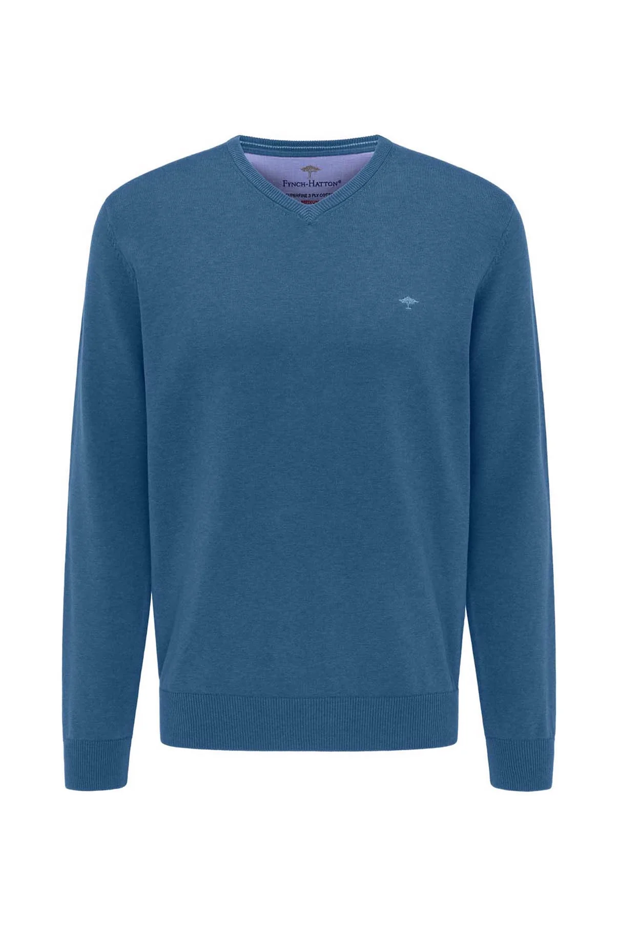 Pullover med V-hals og ribkant - Image 13