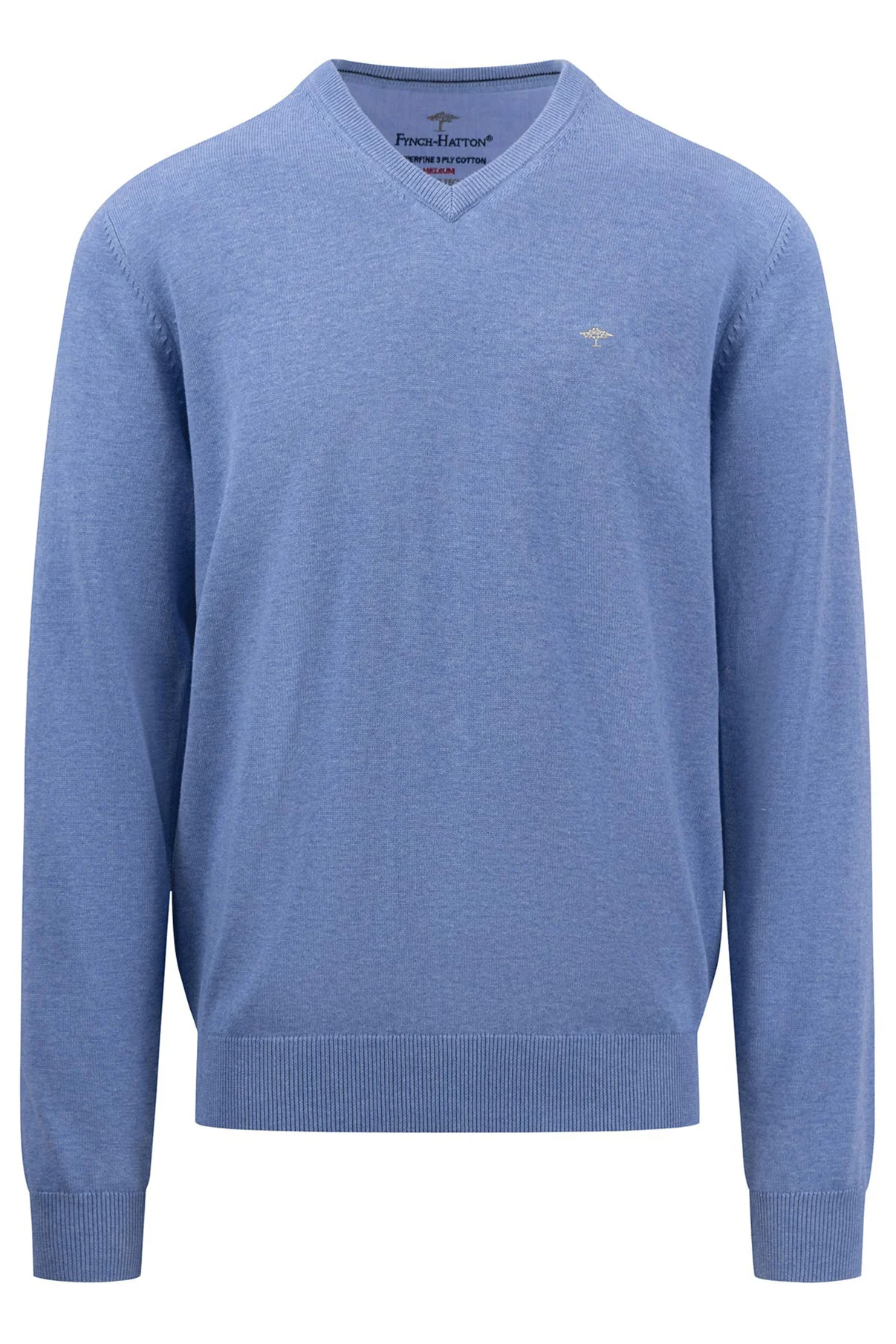 Pullover med V-hals og ribkant - Image 15