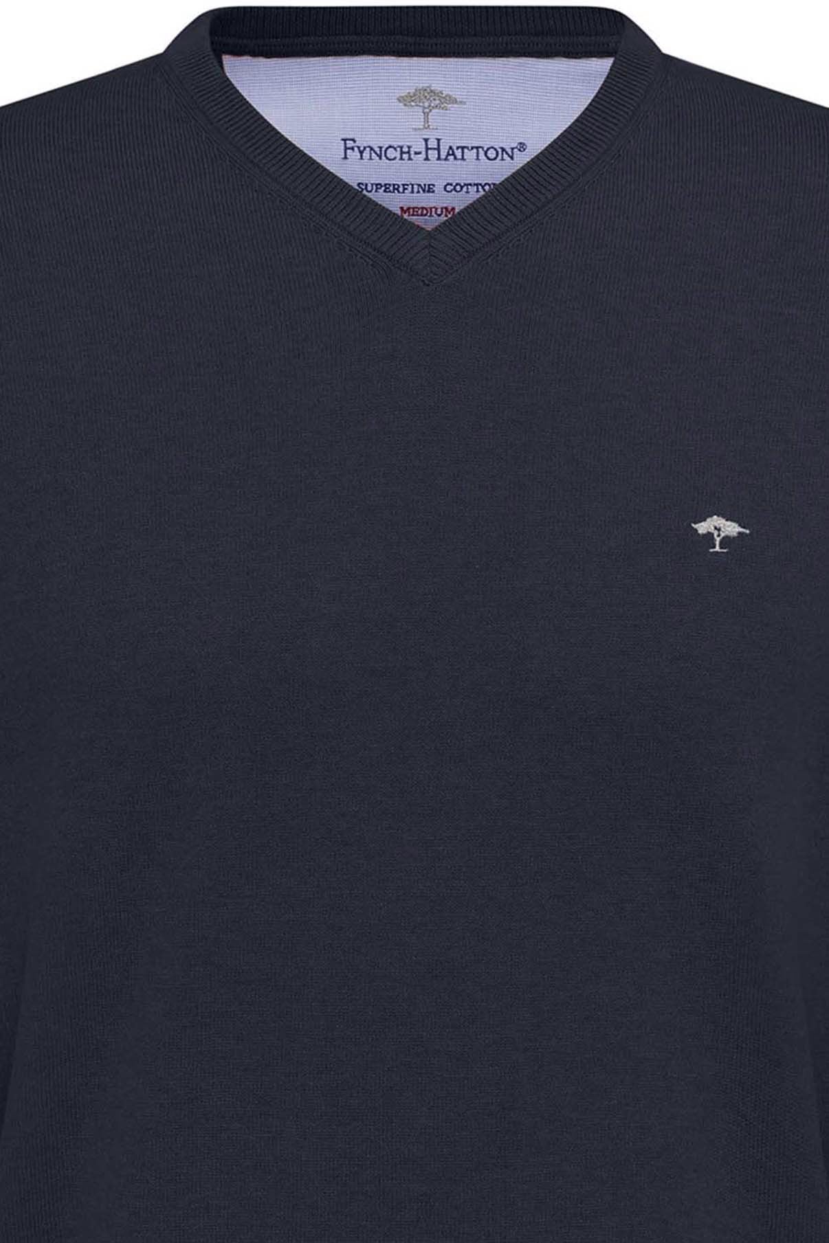 Pullover med V-hals og ribkant - Image 6