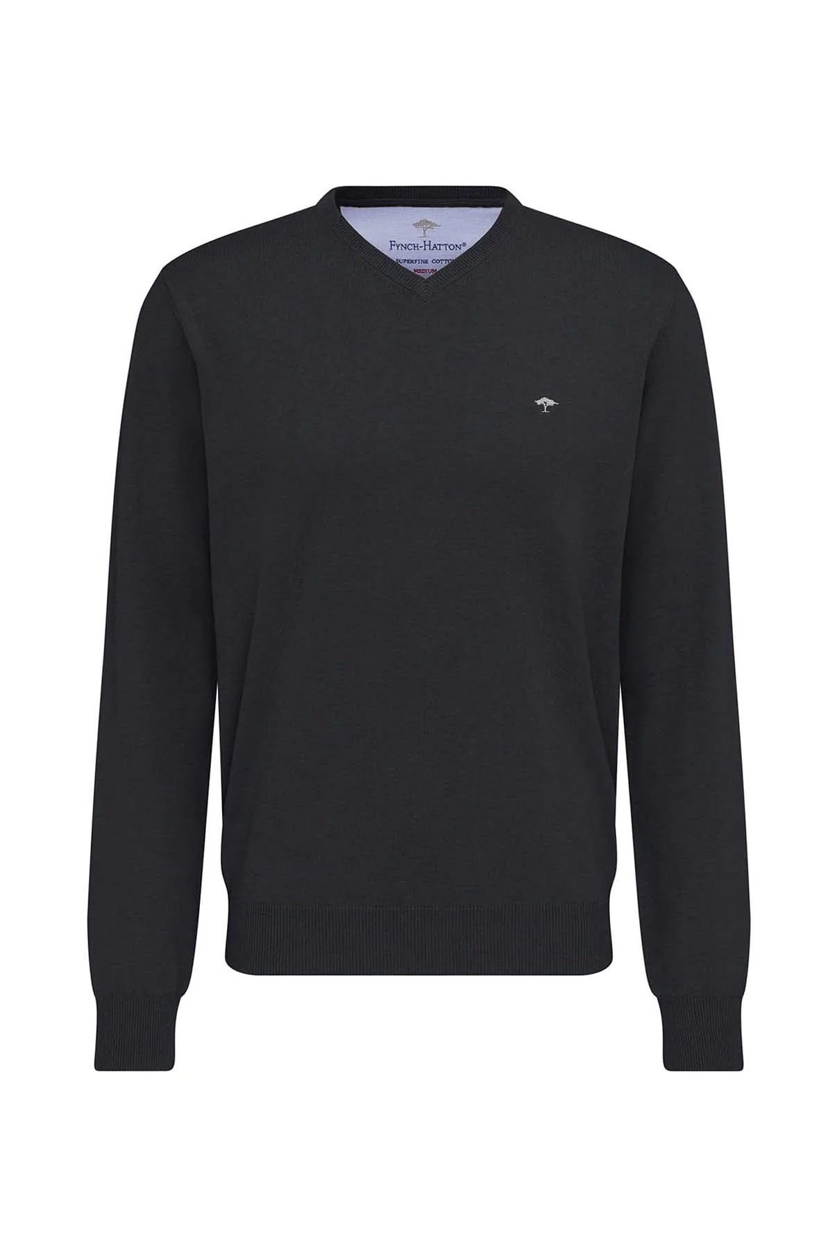 Pullover med V-hals og ribkant - Image 7