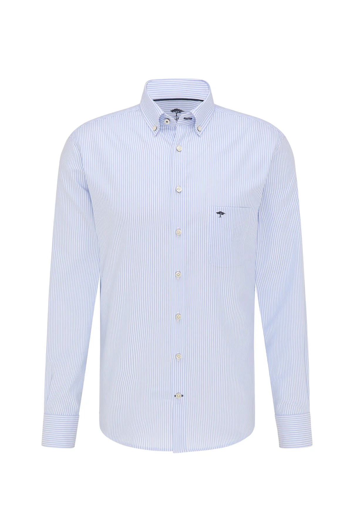 Oxford - Stribet skjorte med button-down krave