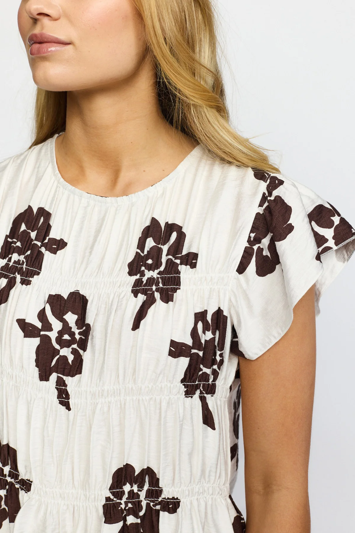 GINA - Kortærmet bluse med print - Image 4