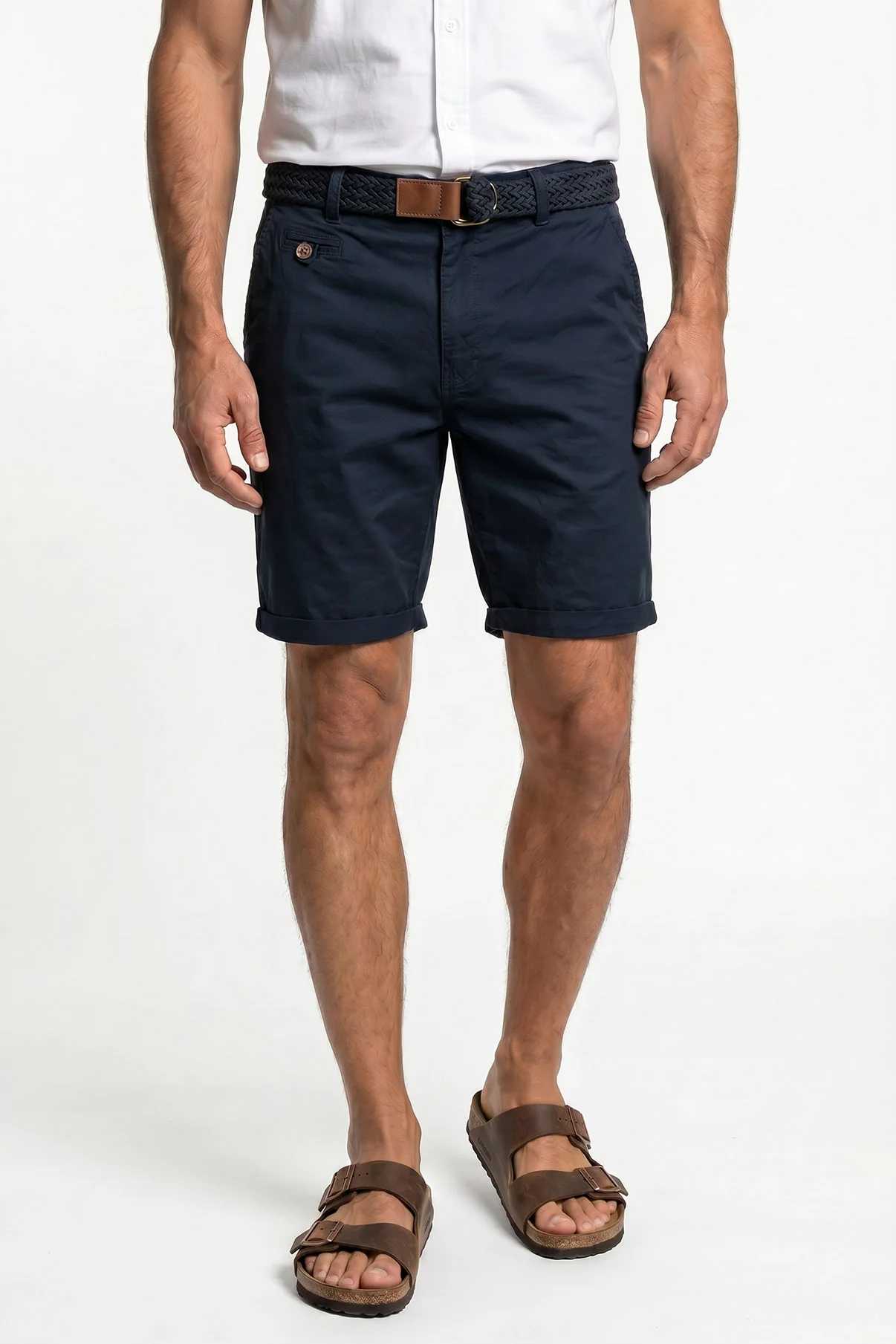 INConor - Chinoshorts med bælte - Image 4