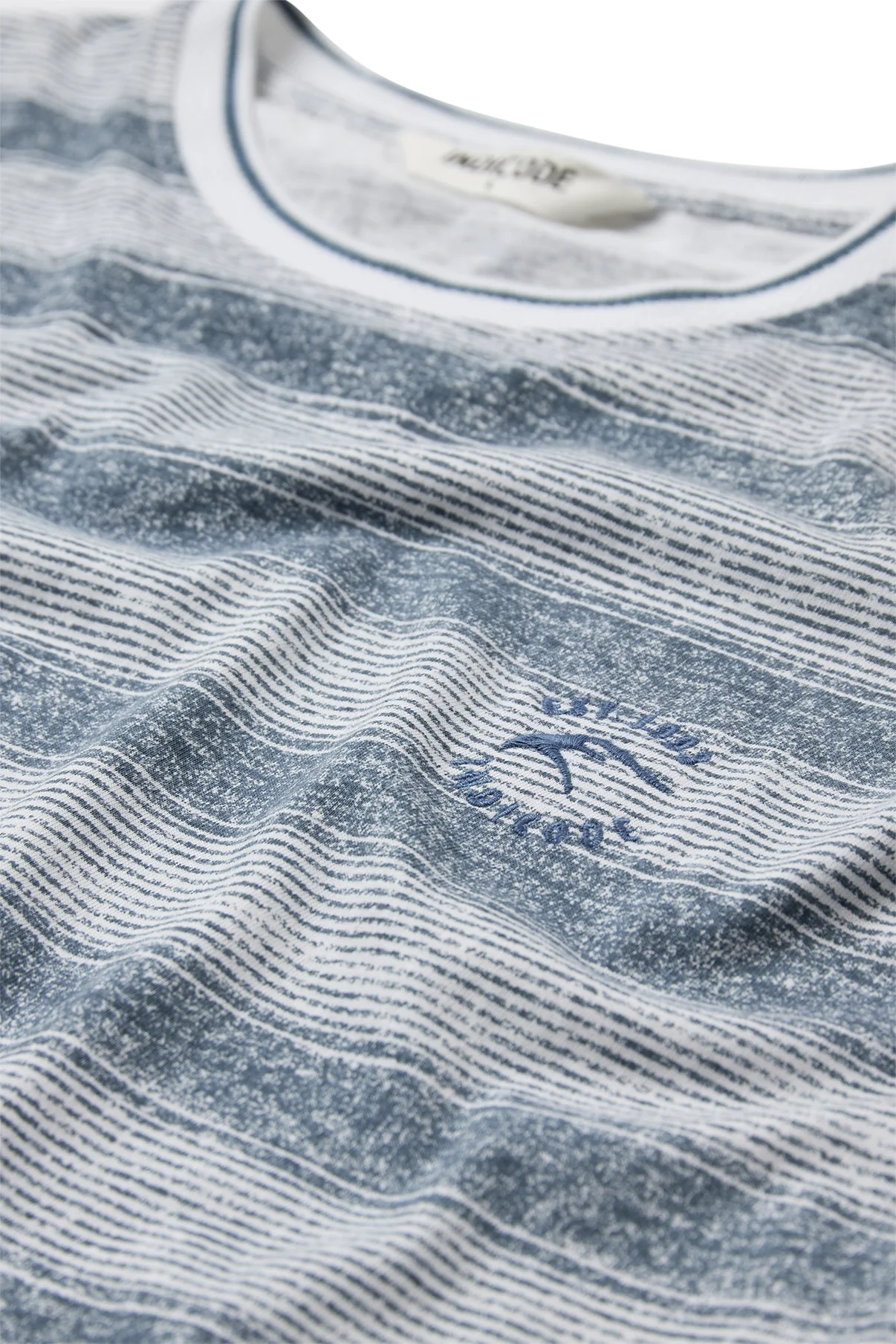 INGlennie - Stribet t-shirt med printet detalje - Image 3
