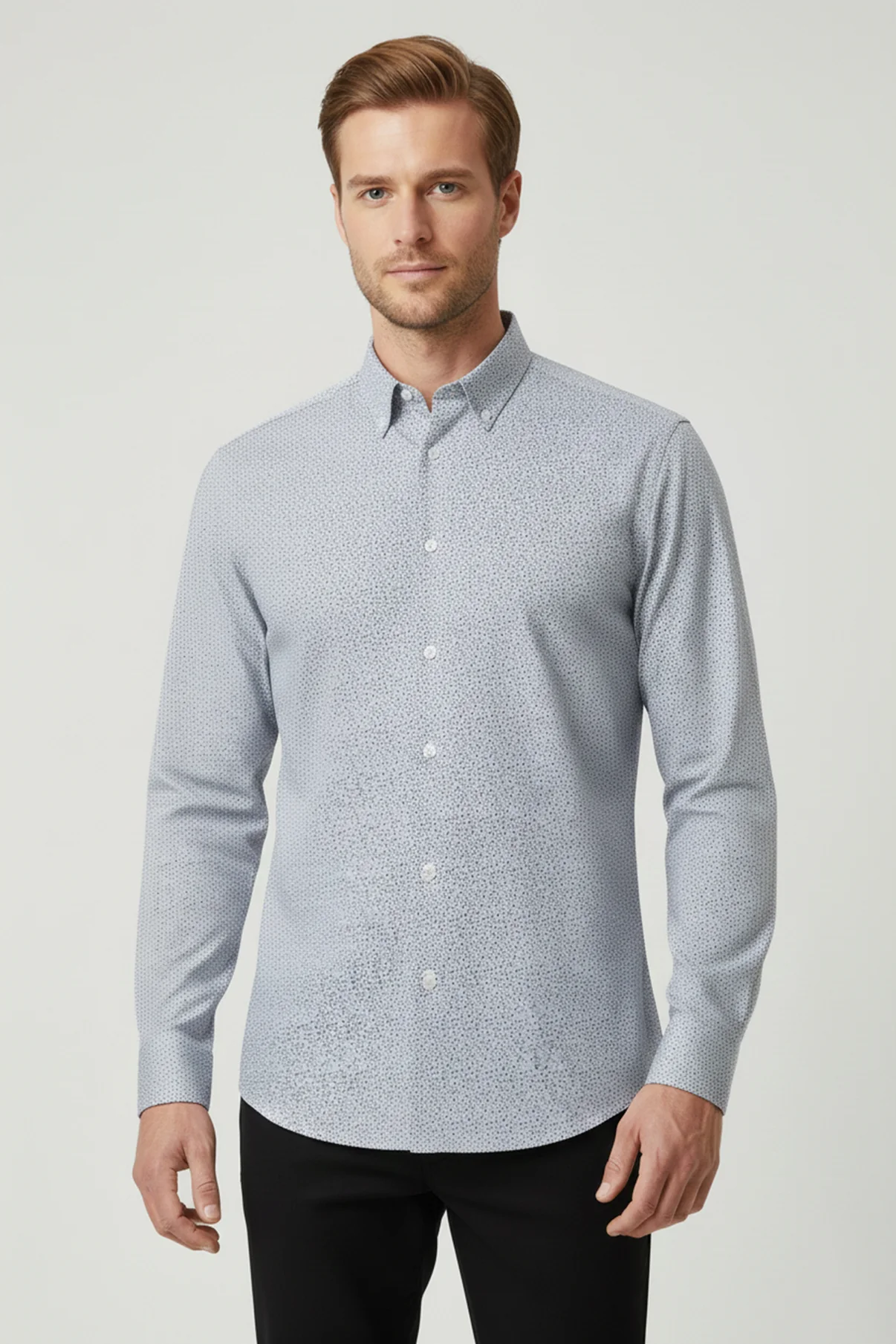 Ravi LS - Langærmet jersey skjorte med ultra stretch