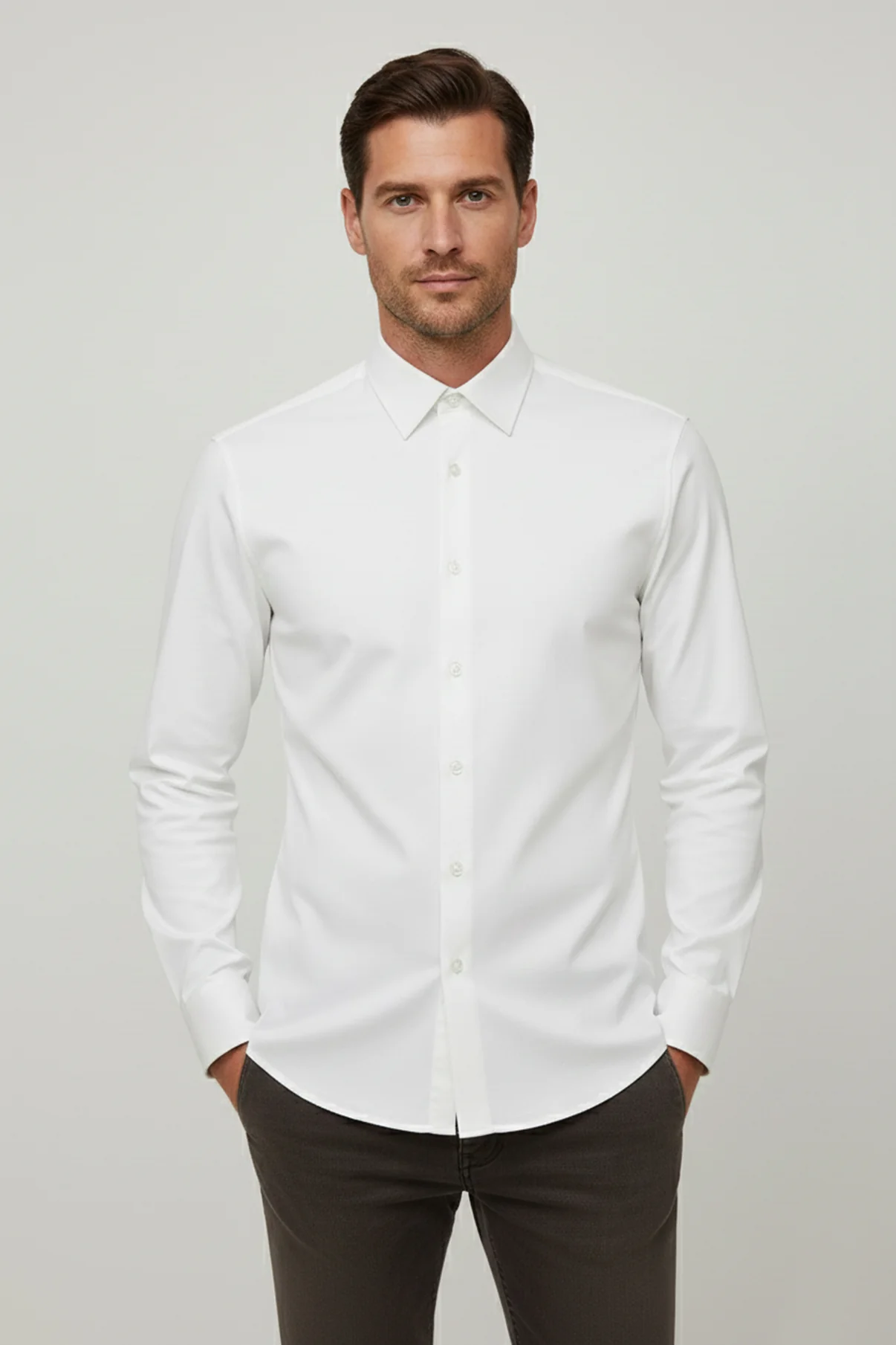 Ravi LS - Langærmet jersey skjorte med ultra stretch - Image 15