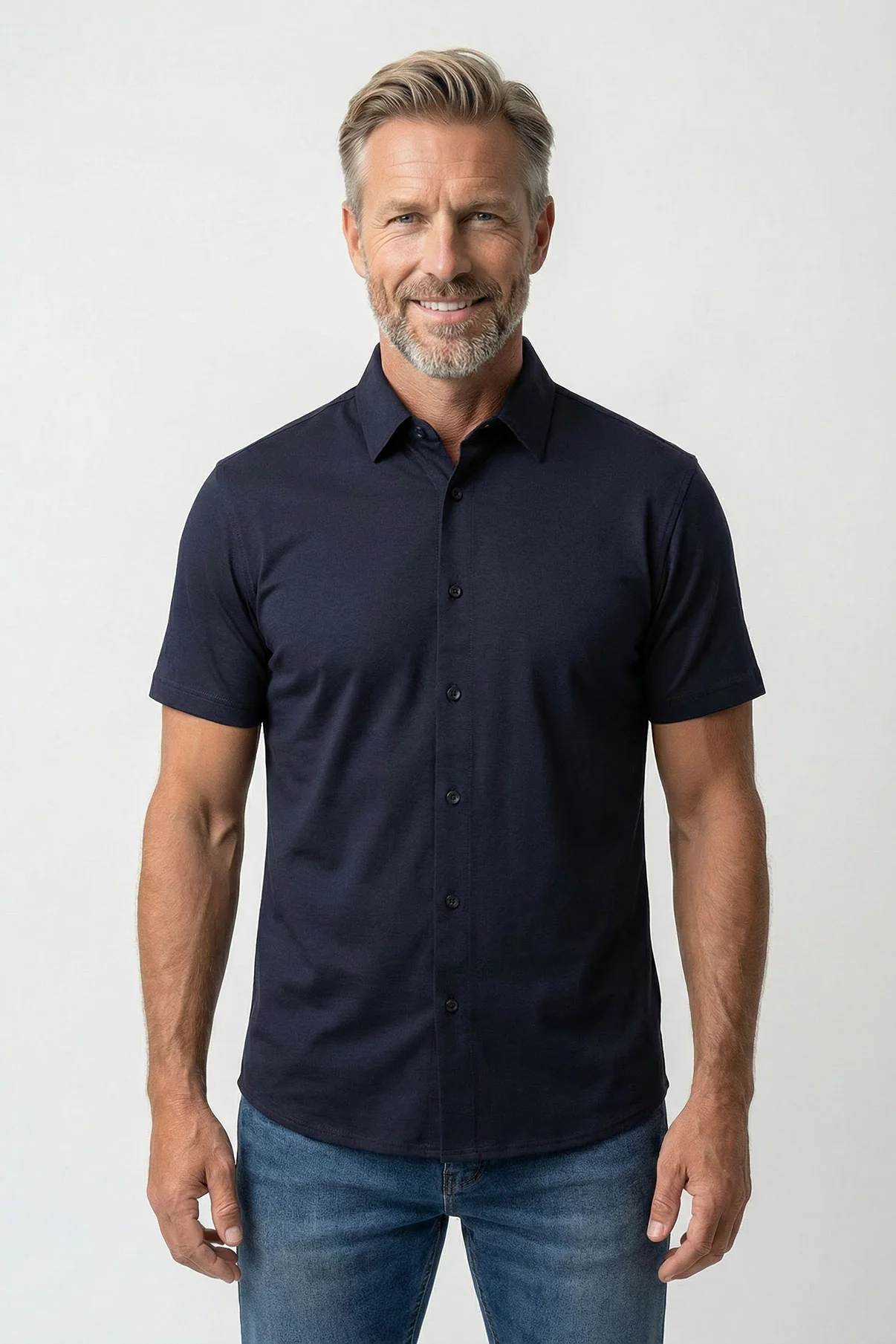 Ravi SS - Kortærmet jersey skjorte med ultra stretch