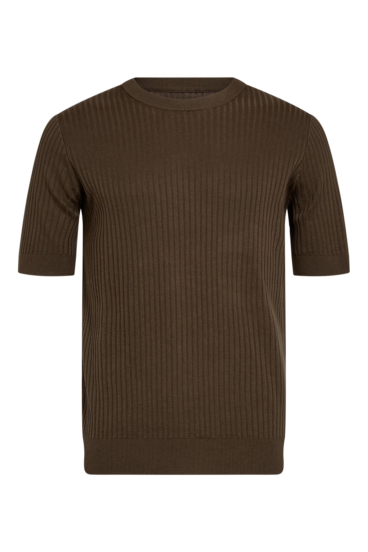 Poul SS - Kortærmet strik polo med ribstruktur - Image 3