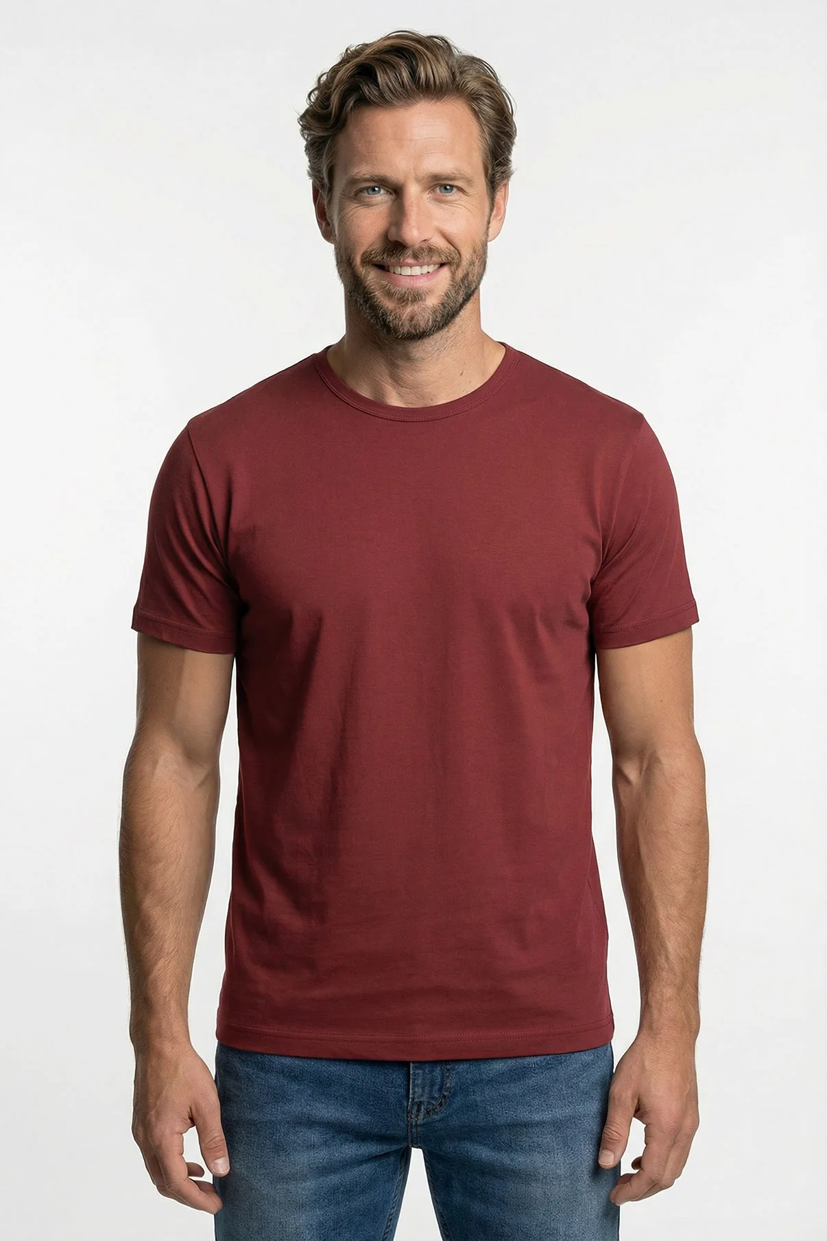 Sam - Basic T-shirt i tætstrikket kvalitet - Image 17