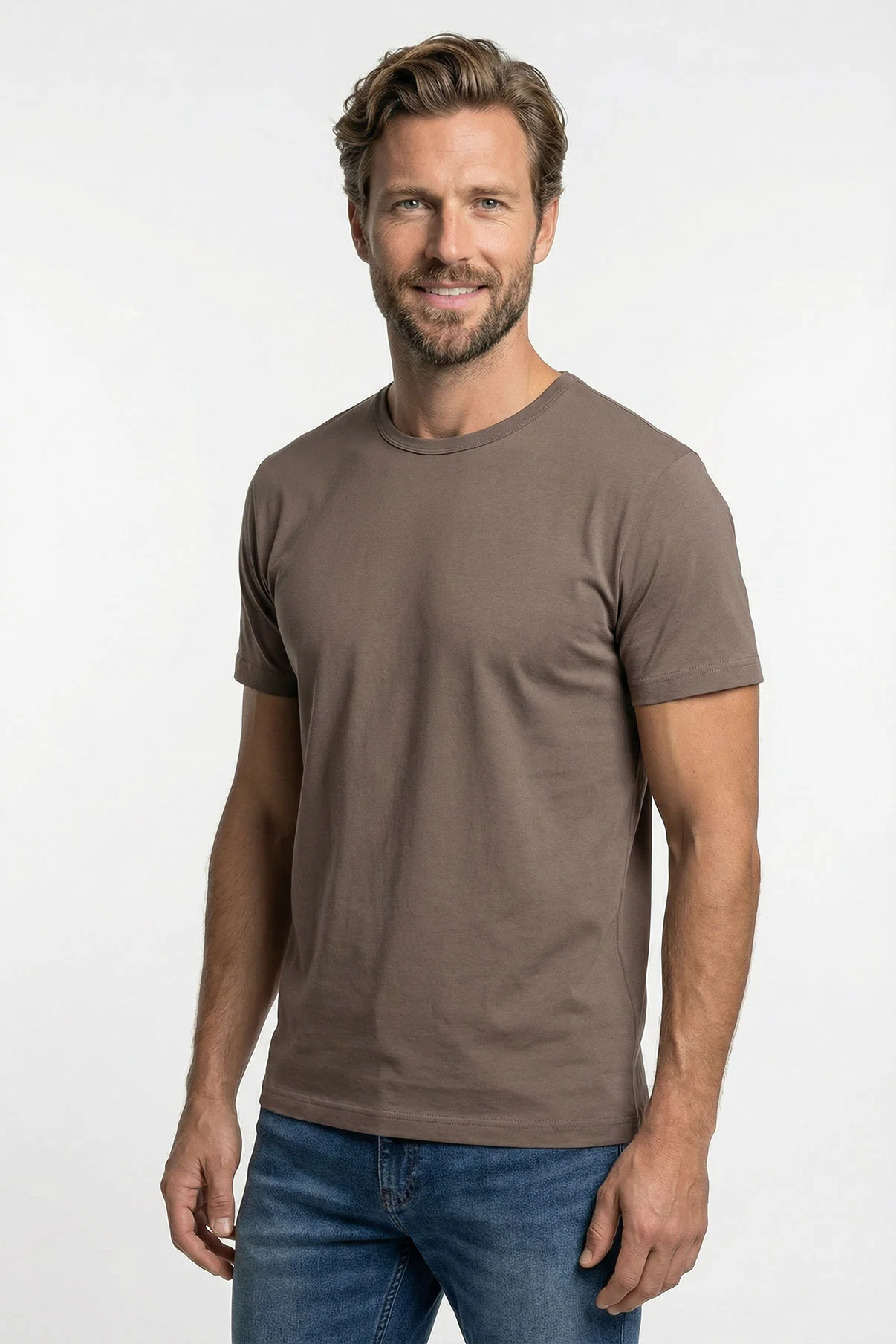 Sam - Basic T-shirt i tætstrikket kvalitet - Image 29