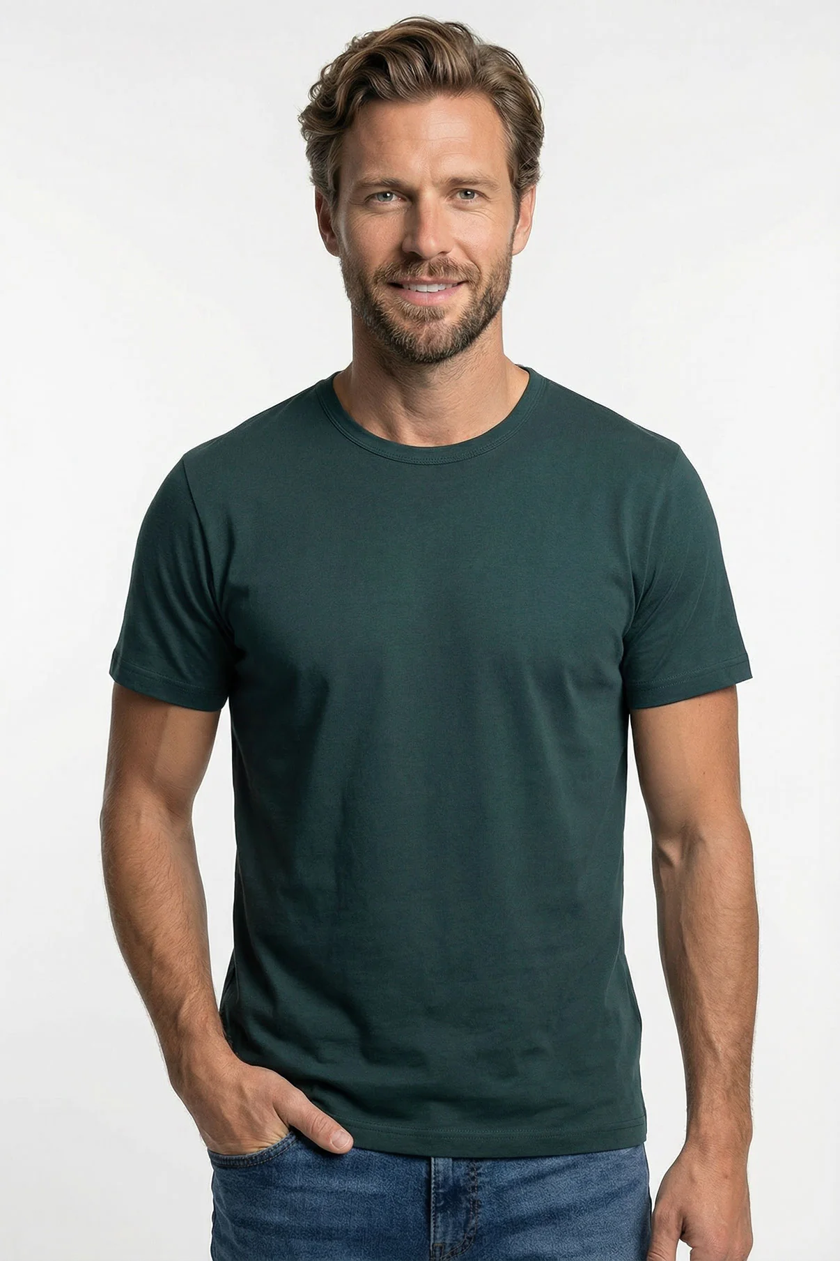 Sam - Basic T-shirt i tætstrikket kvalitet - Image 5