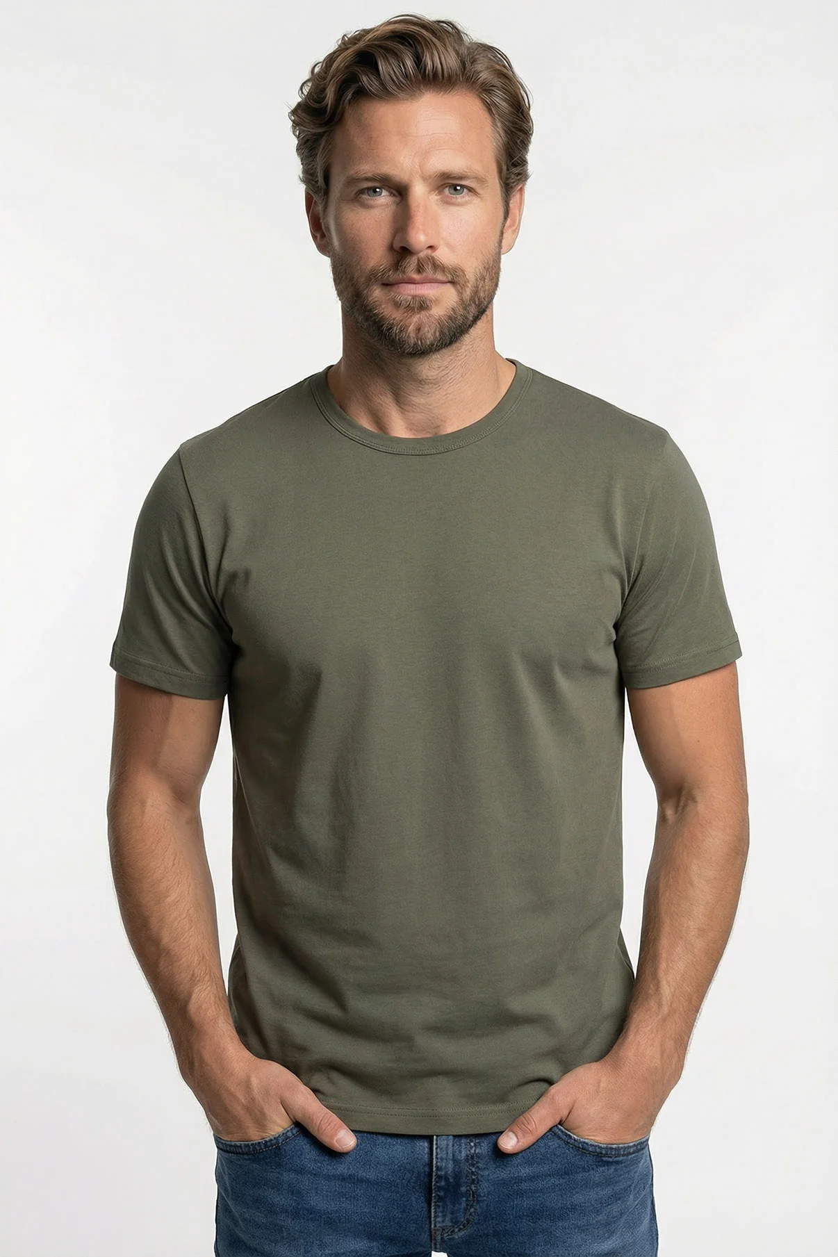 Sam - Basic T-shirt i tætstrikket kvalitet - Image 9