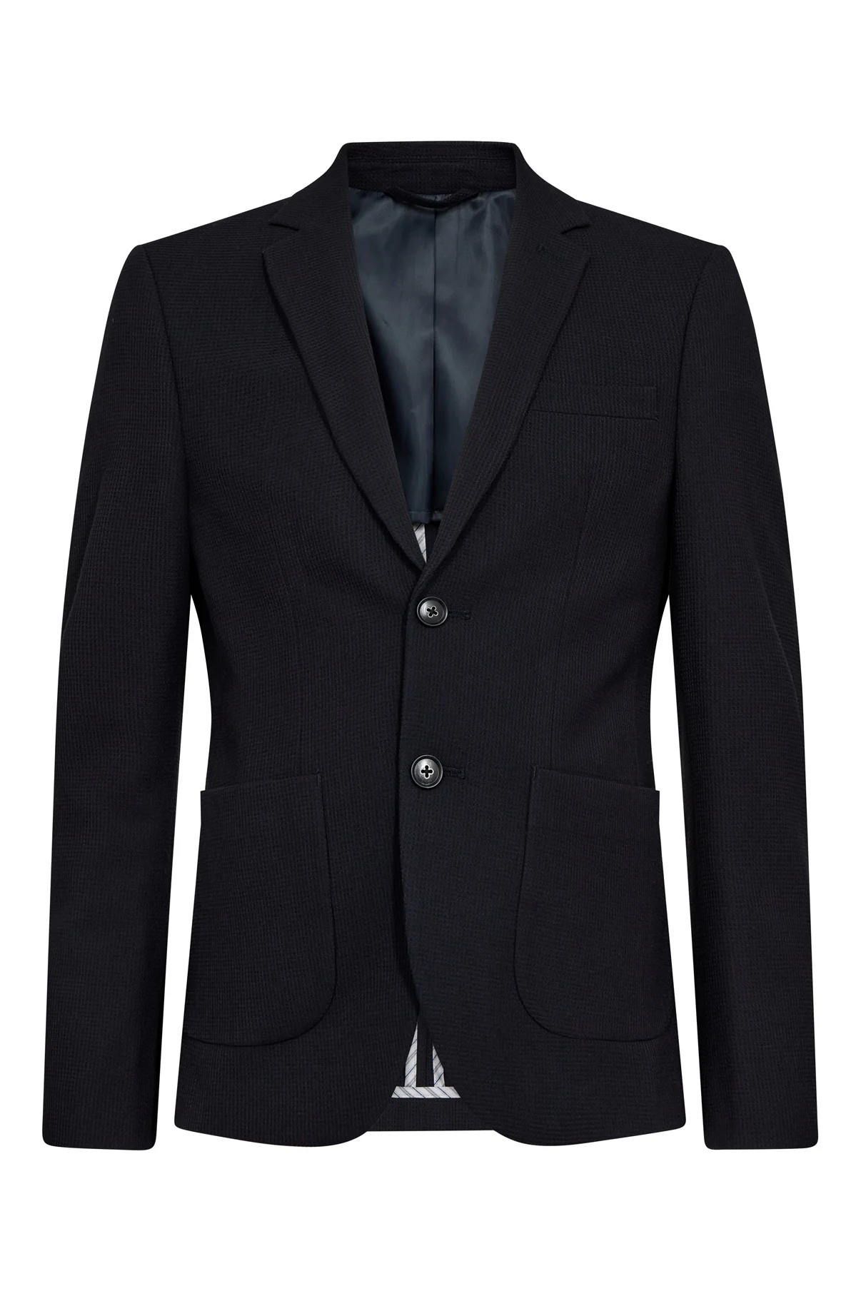 Lorenzo junior jakkesæt - Blazer og bukser i struktureret materiale - Sky Captain - Image 5
